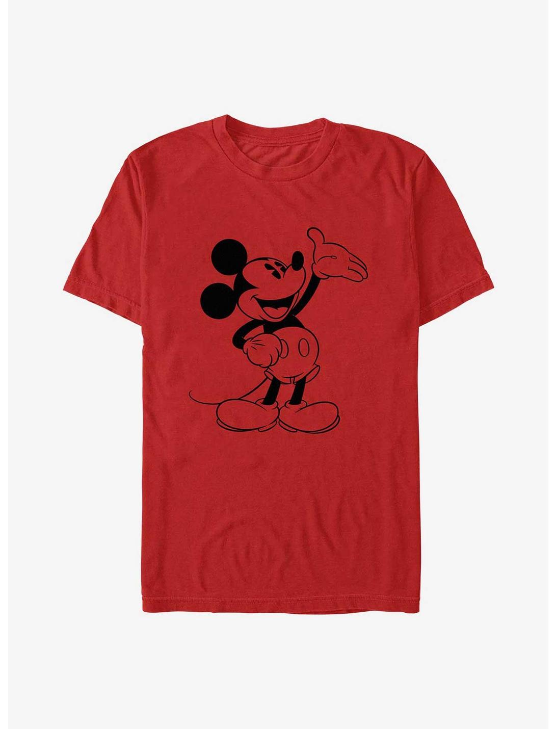 Disney Mickey Mouse Mickey Presents T-Shirt, RED, hi-res