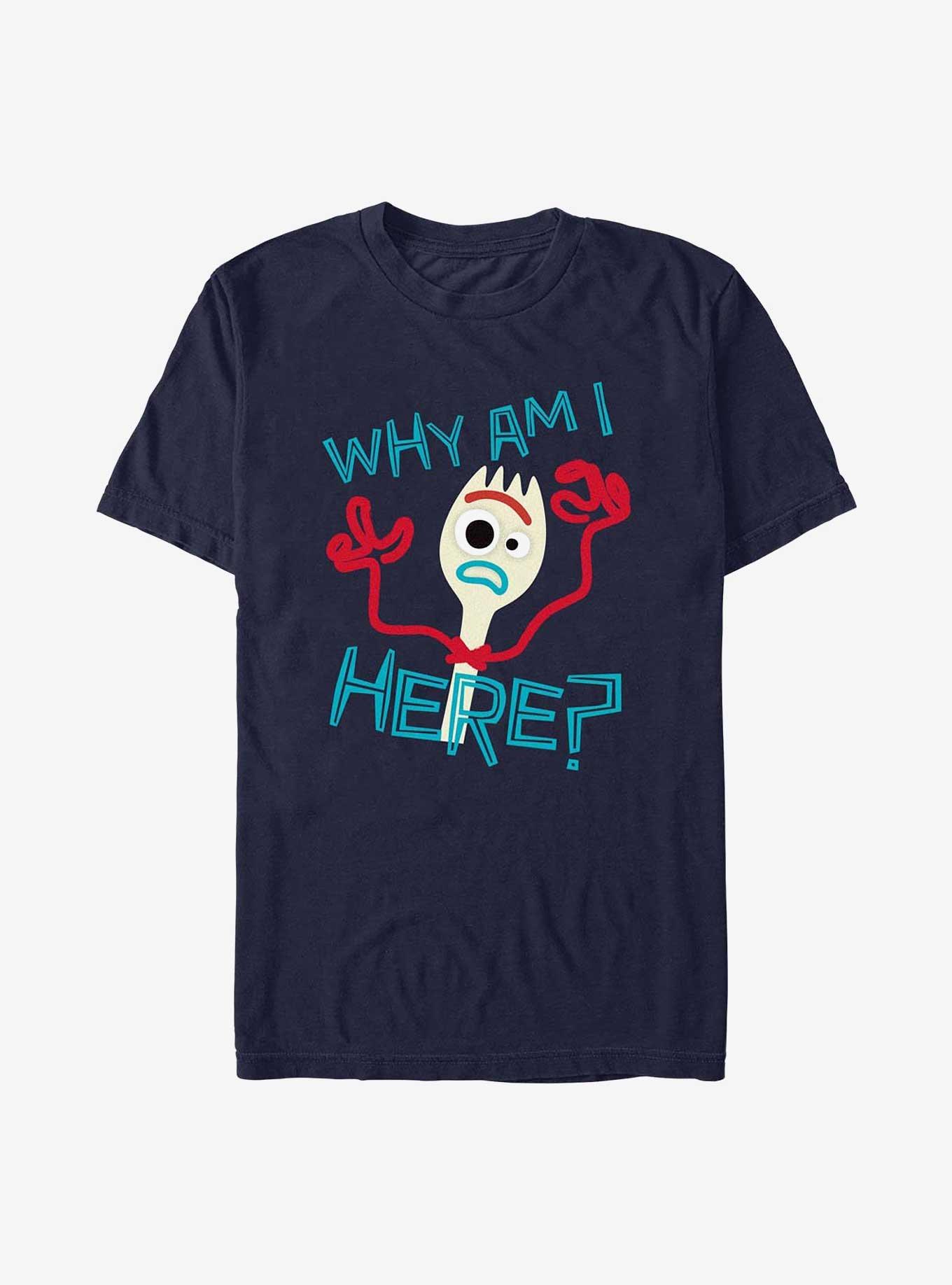 Disney Pixar Toy Story Forkie Why Am I Here T-Shirt, NAVY, hi-res