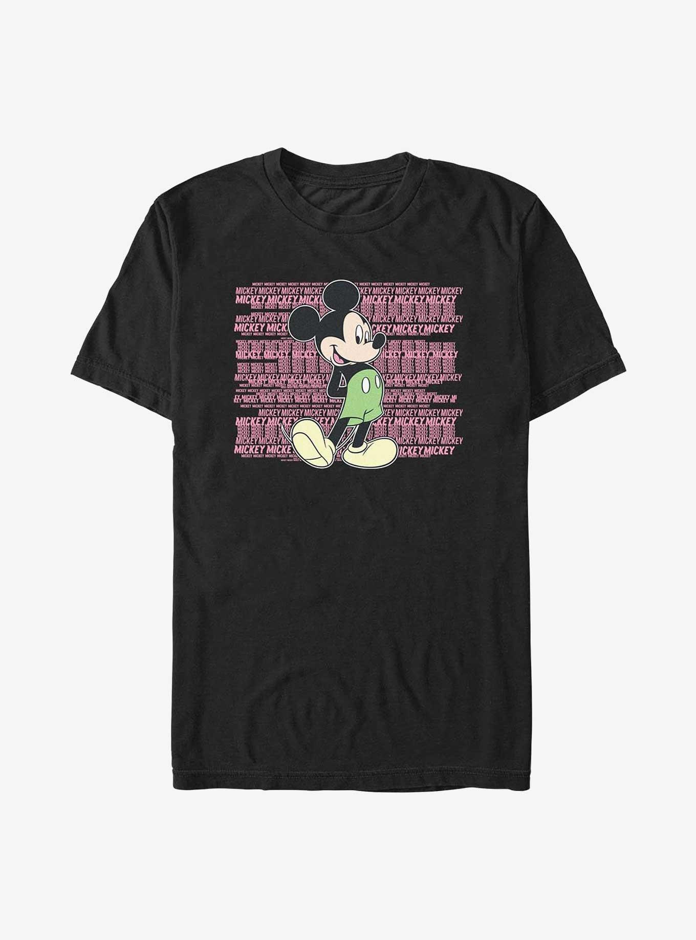 Disney Mickey Mouse Mickey Repeat T-Shirt, BLACK, hi-res