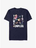 Disney Mickey Mouse Time To Unplug T-Shirt, NAVY, hi-res
