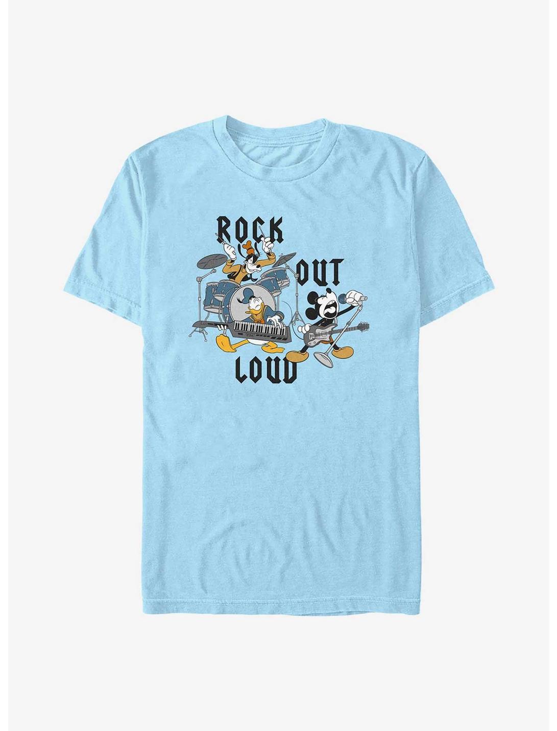 Disney Mickey Mouse Rock Out Loud T-Shirt, LT BLUE, hi-res