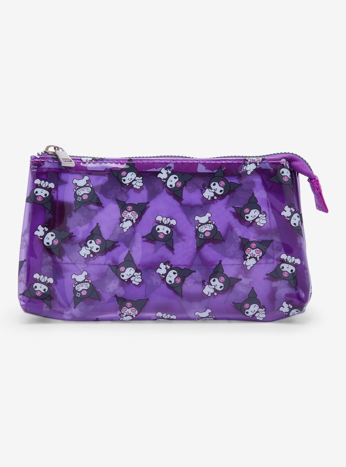 Sanrio Kuromi Allover Print Makeup Bag &mdash; BoxLunch Exclusive, , hi-res