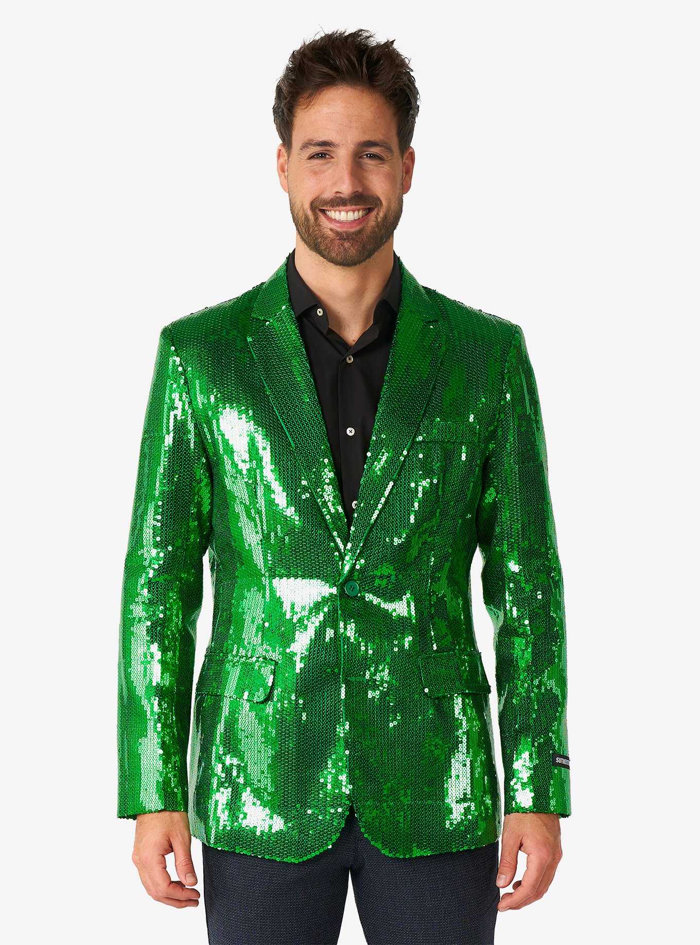 Sequins Green Coat, , hi-res