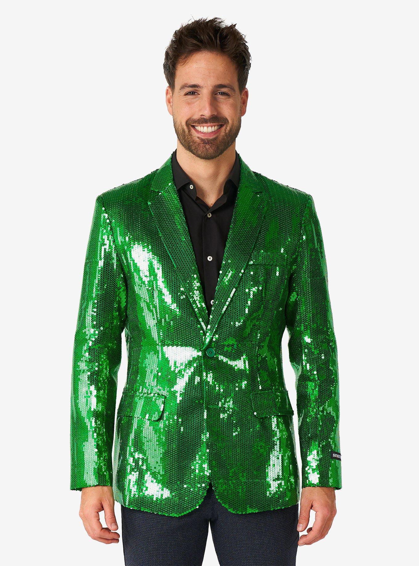 Sequins Green Coat 