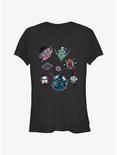 Star Wars Year of the Dark Side Bomber Patches Girls T-Shirt, BLACK, hi-res