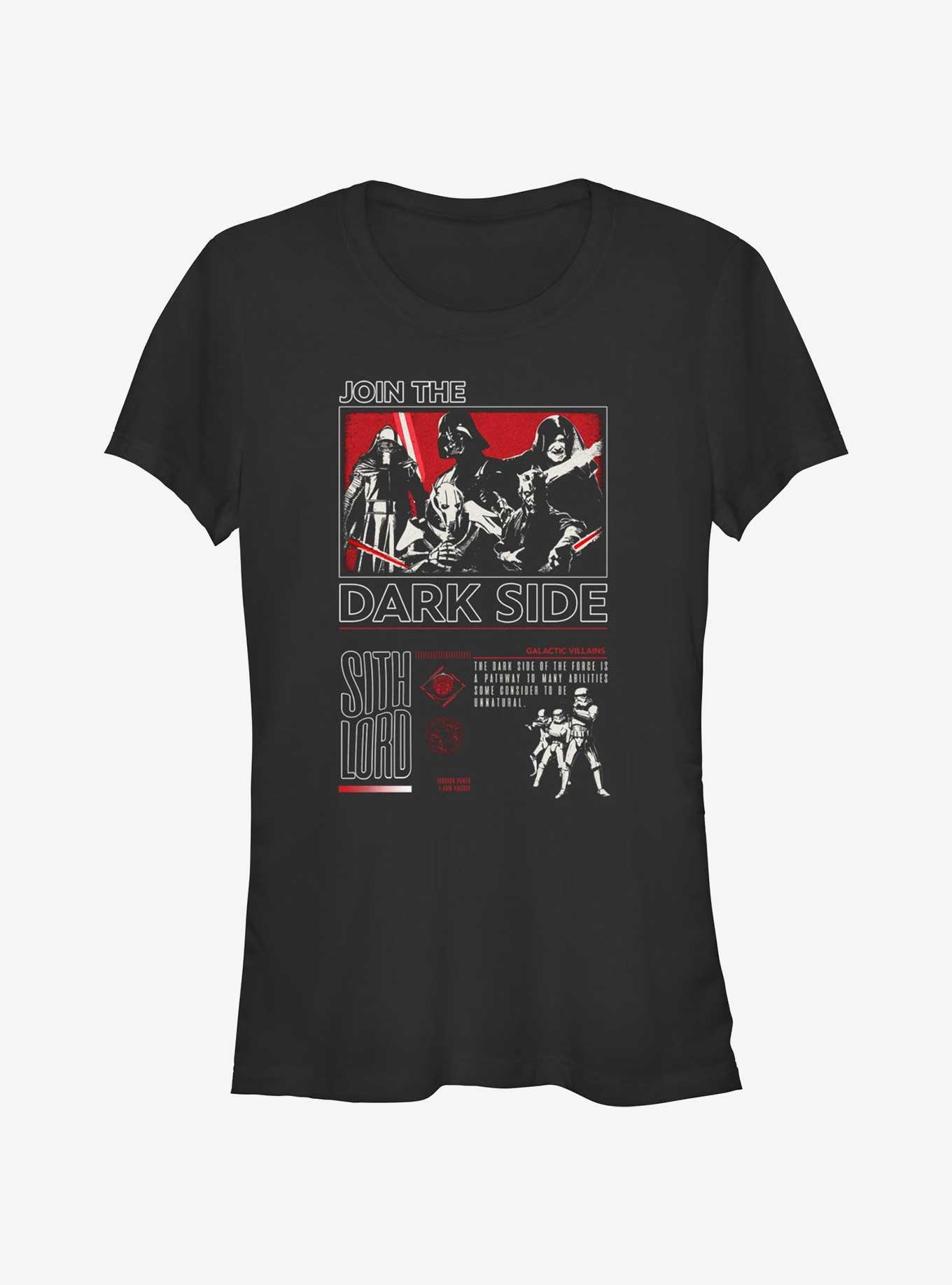 Star Wars Year of the Dark Side Galactic Villains Infograph Girls T-Shirt, , hi-res