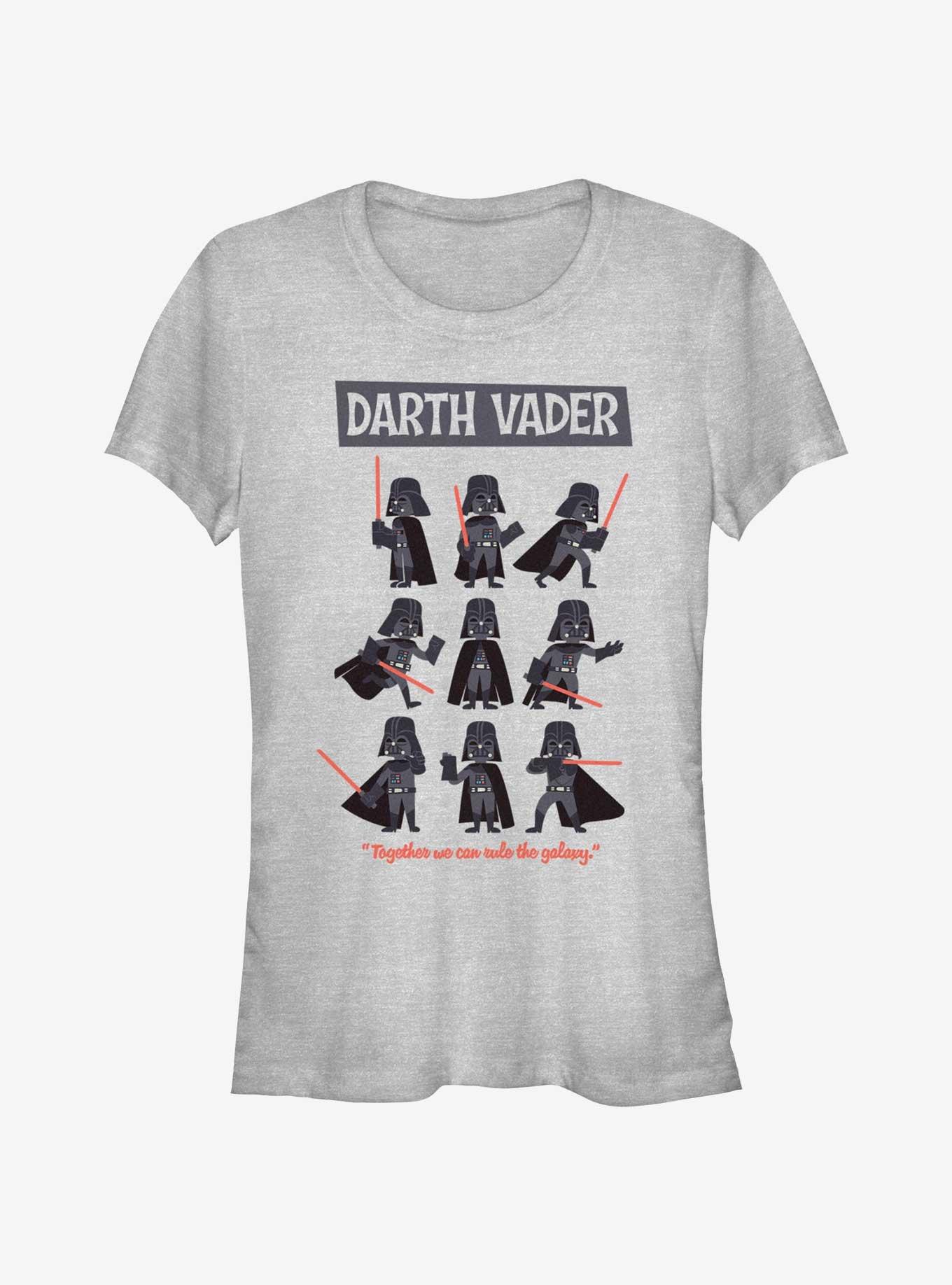 Star Wars Year of the Dark Side  Darth Vader Pose Collage Girls T-Shirt, ATH HTR, hi-res
