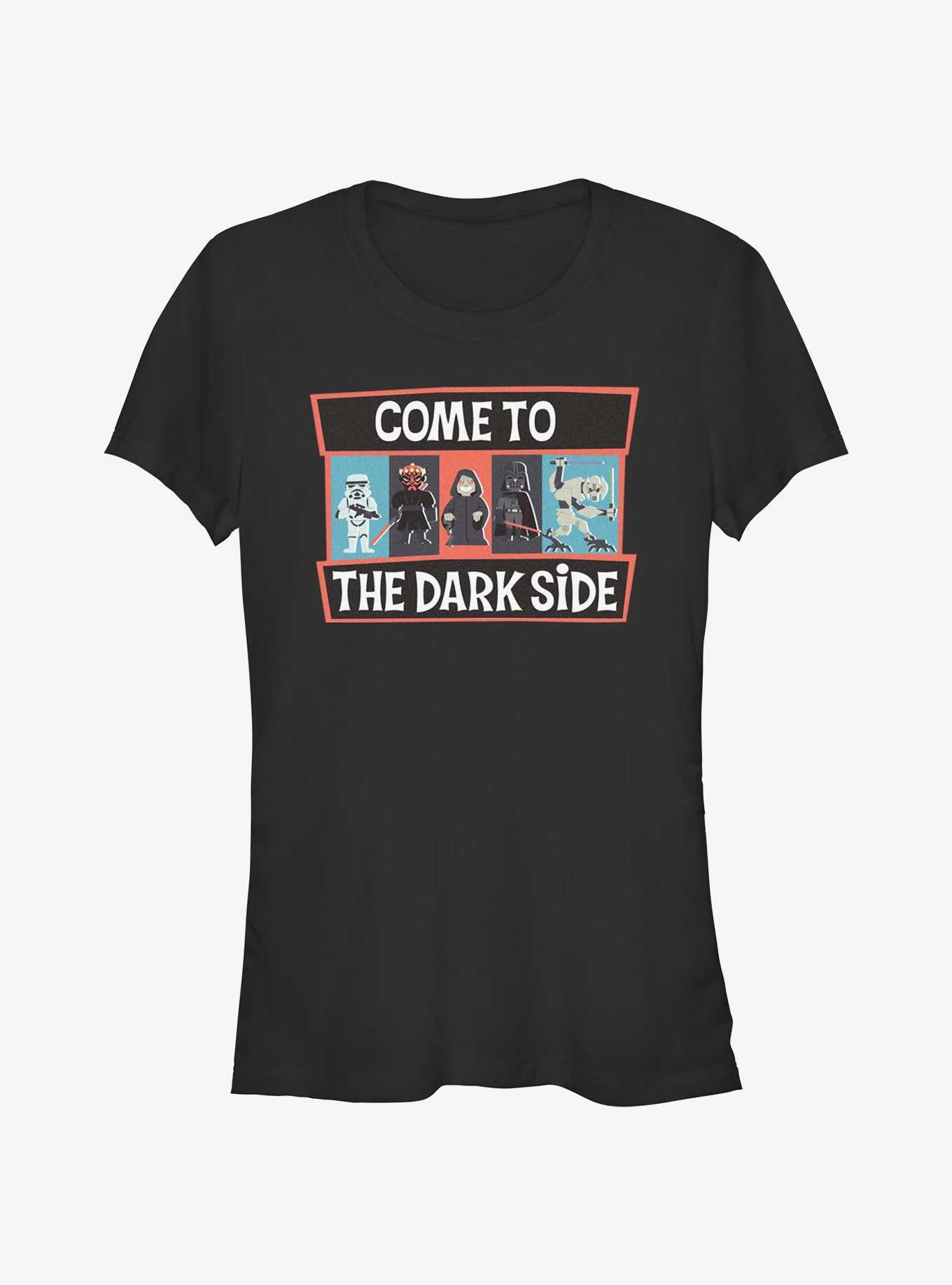 Star Wars Year of the Dark Side Come To Dark Side Girls T-Shirt, BLACK, hi-res