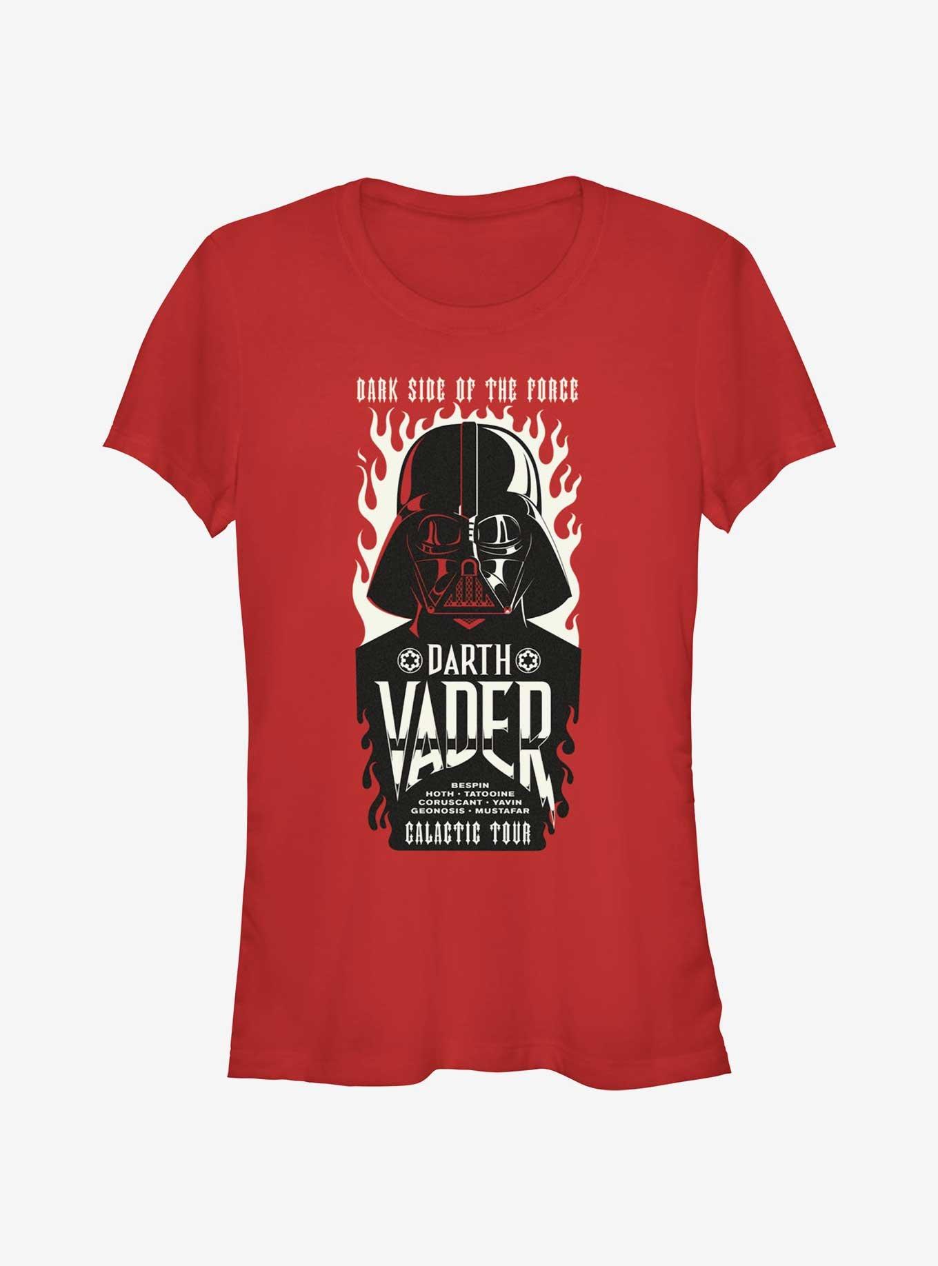 Star Wars Year of the Dark Side Darth Vader Dark Side Force Tour Girls T-Shirt, RED, hi-res