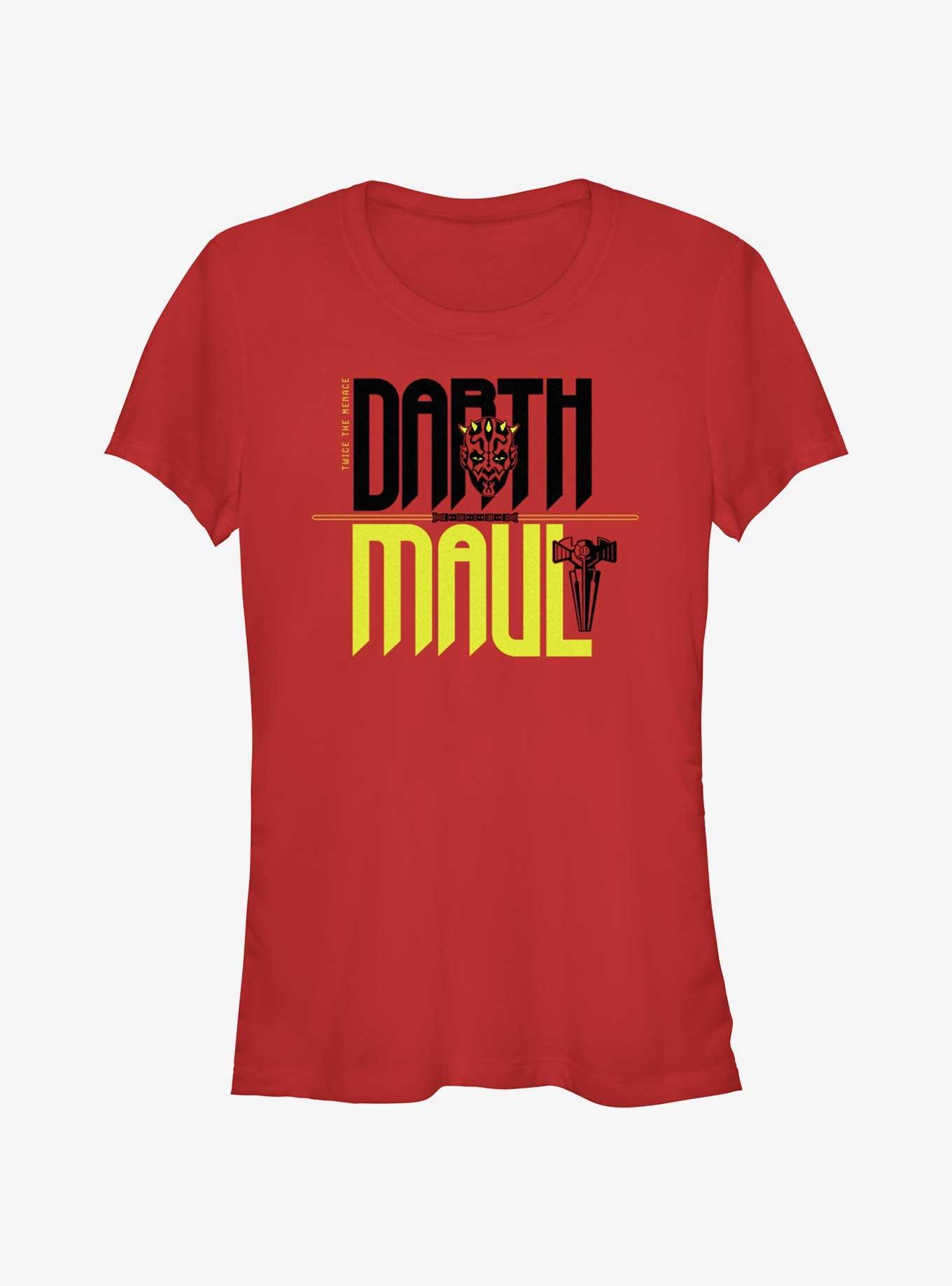 Star Wars Year of the Dark Side Twice The Maul Girls T-Shirt