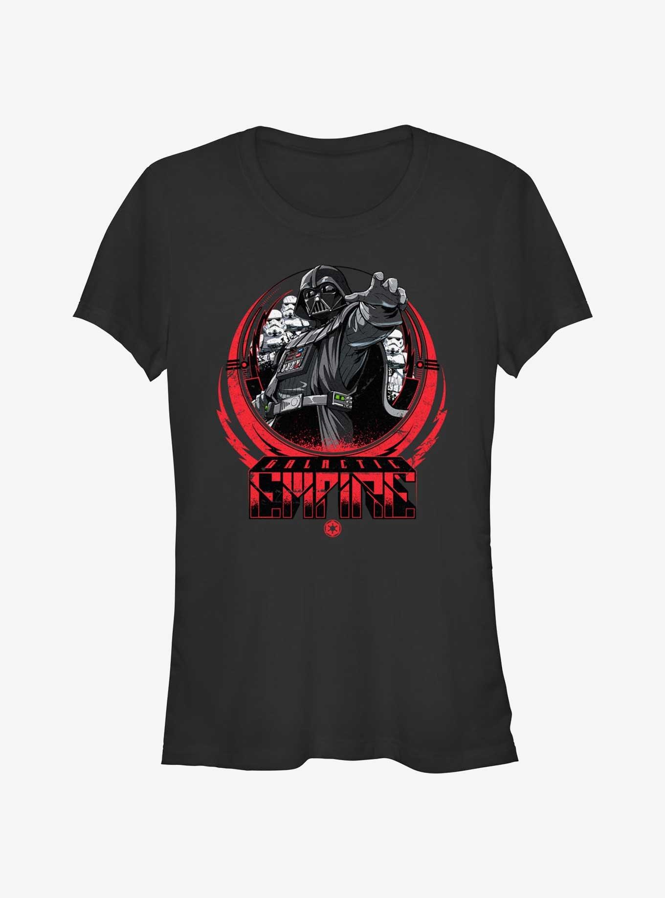 Star Wars Year of the Dark Side Galactic Empire Lockup Girls T-Shirt, , hi-res