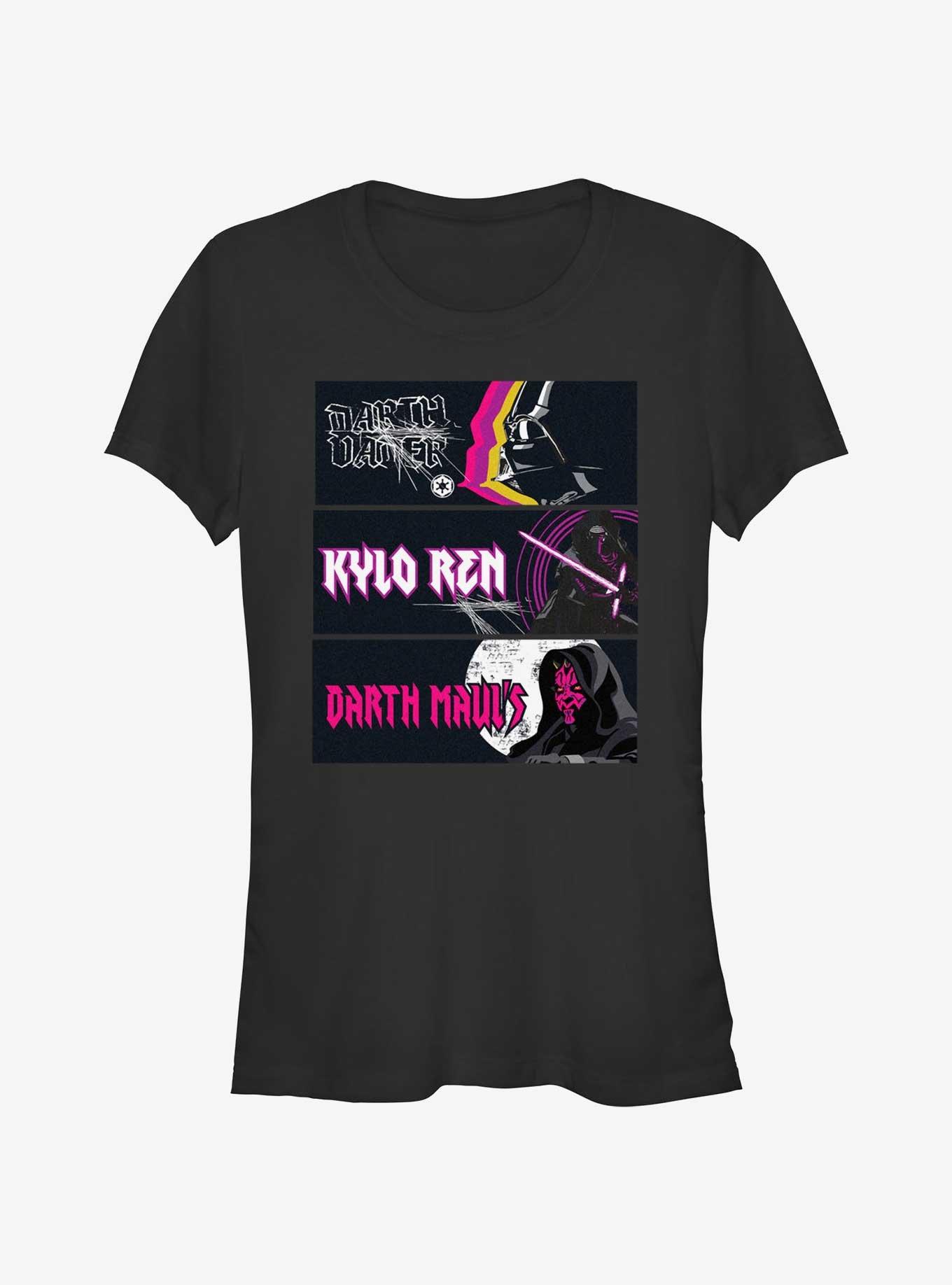 Star Wars Year of the Dark Side Wide Panel Stack Girls T-Shirt