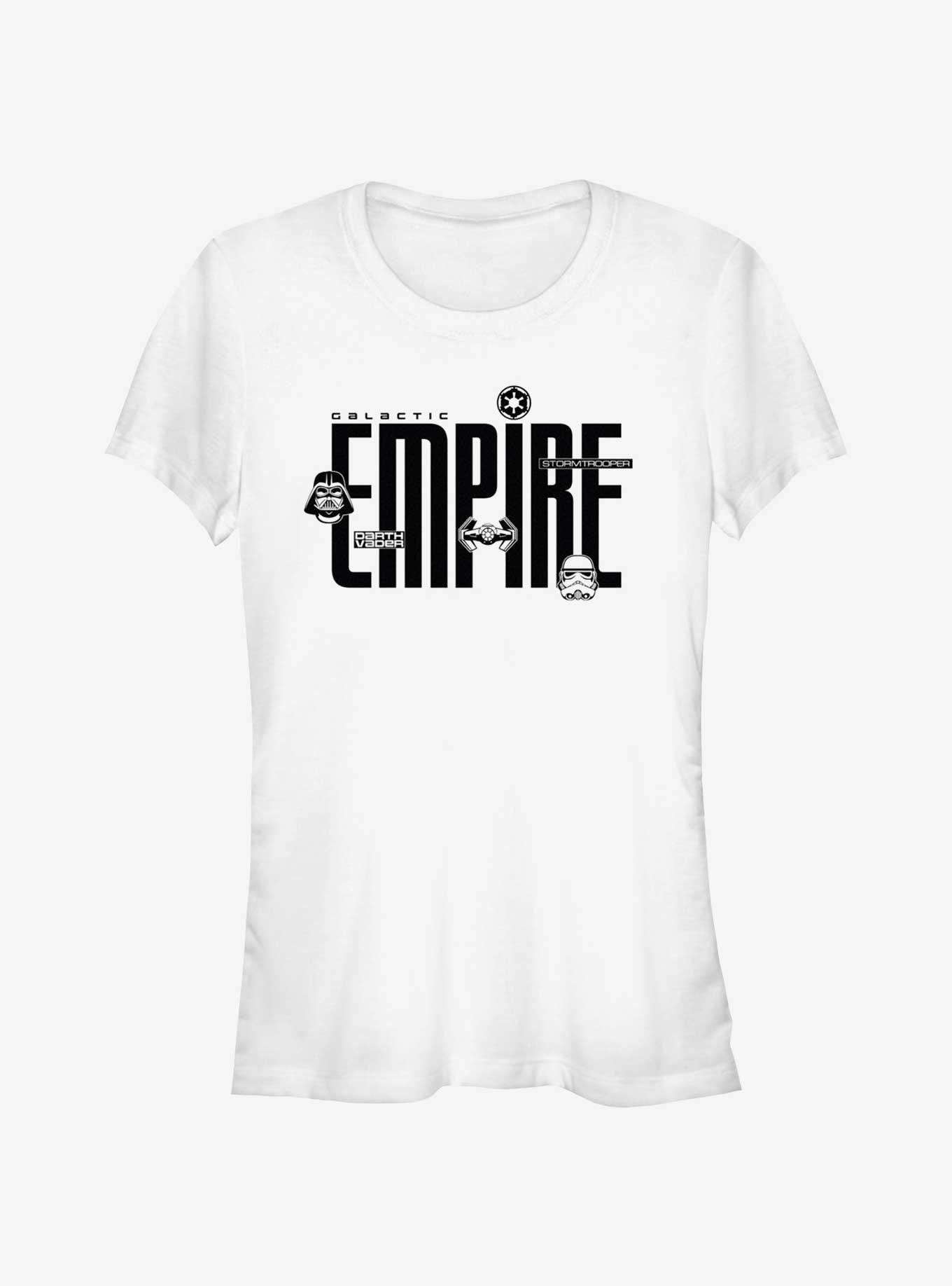 Star Wars Year of the Dark Side Galactic Empire Girls T-Shirt, WHITE, hi-res