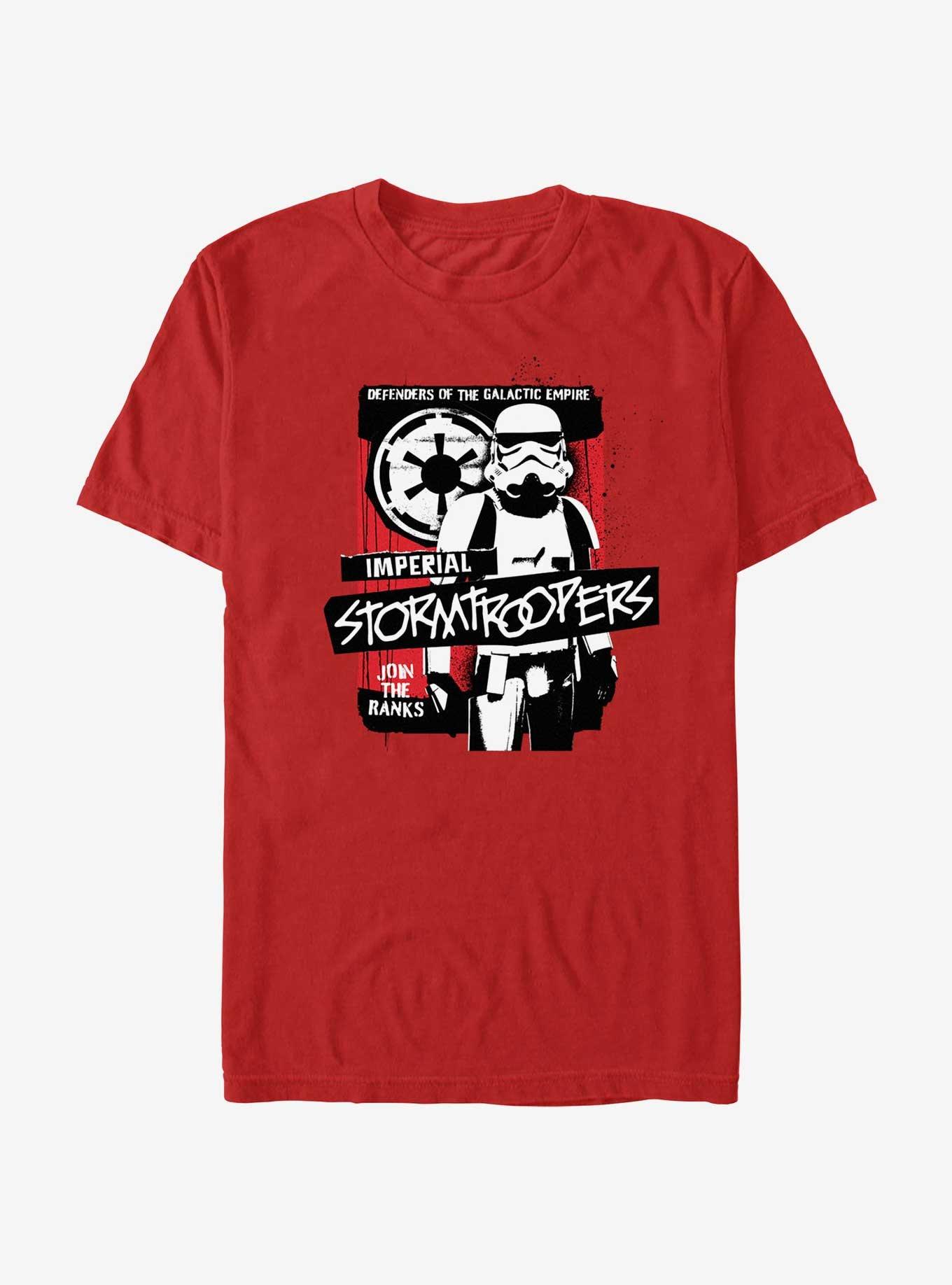 Star Wars Year of the Dark Side Stormtrooper Graffiti T-Shirt, RED, hi-res