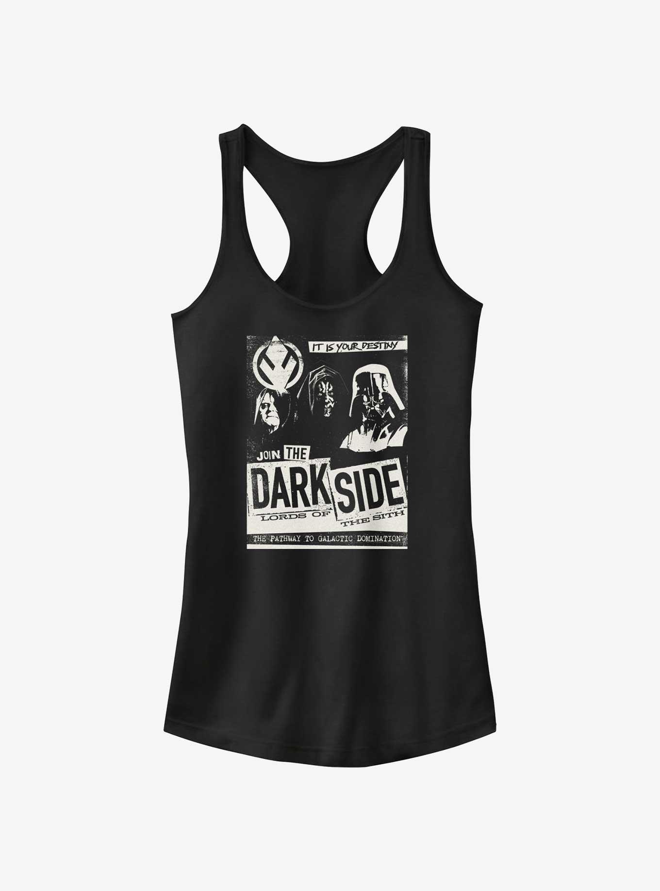 Star Wars Year of the Dark Side Join Our Side Girls Tank, BLACK, hi-res