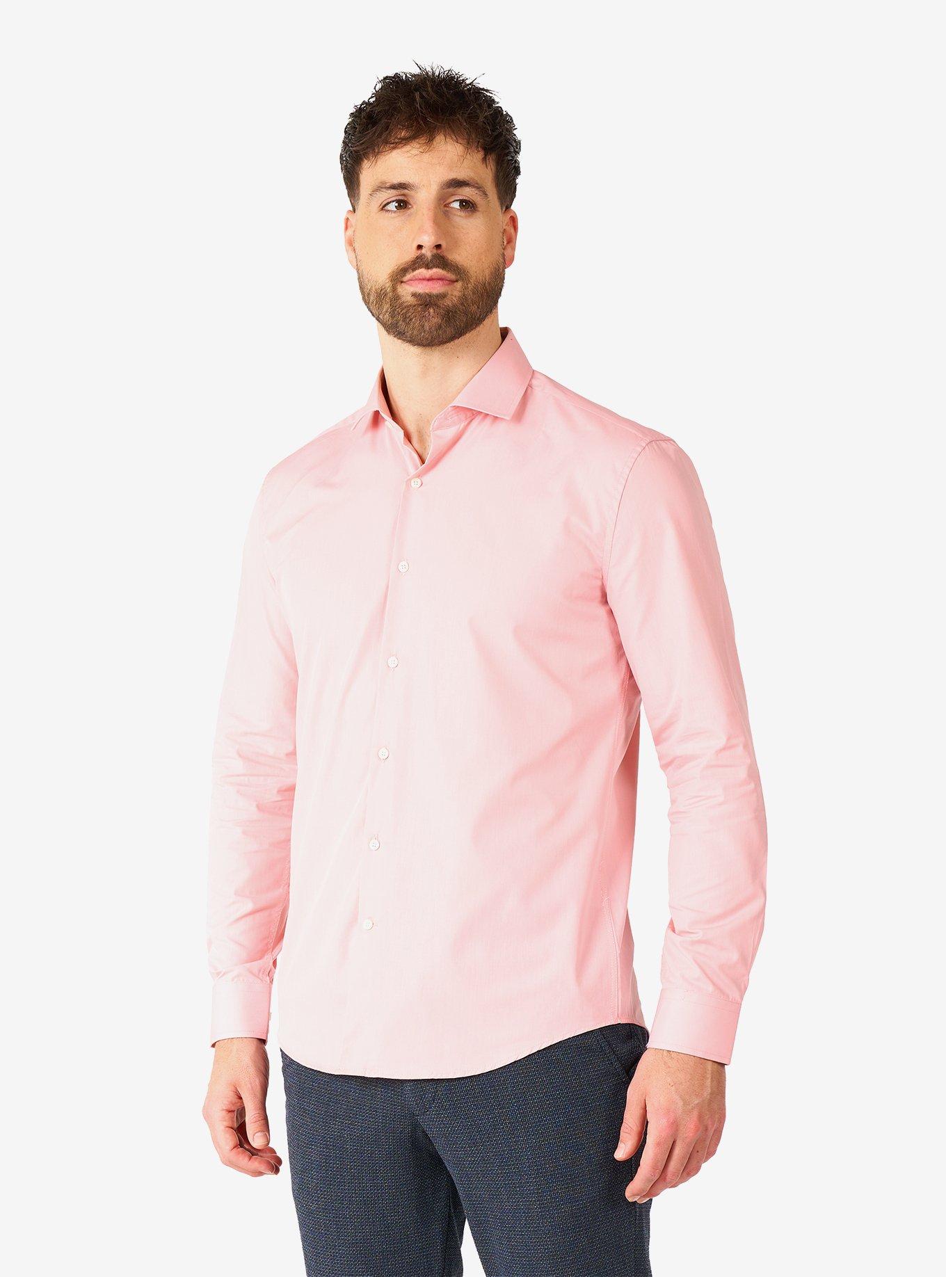 Lush Blush Long Sleeve Button-Up Shirt, PINK, hi-res