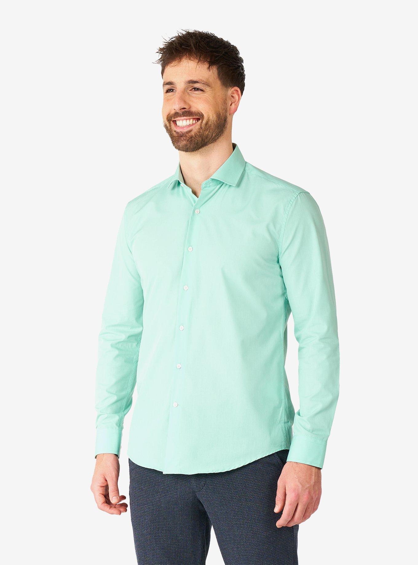 Magic Mint Long Sleeve Button-Up Shirt, , hi-res