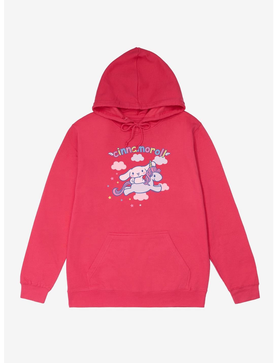 Cinnamoroll Riding Unicorn French Terry Hoodie, HELICONIA HEATHER, hi-res