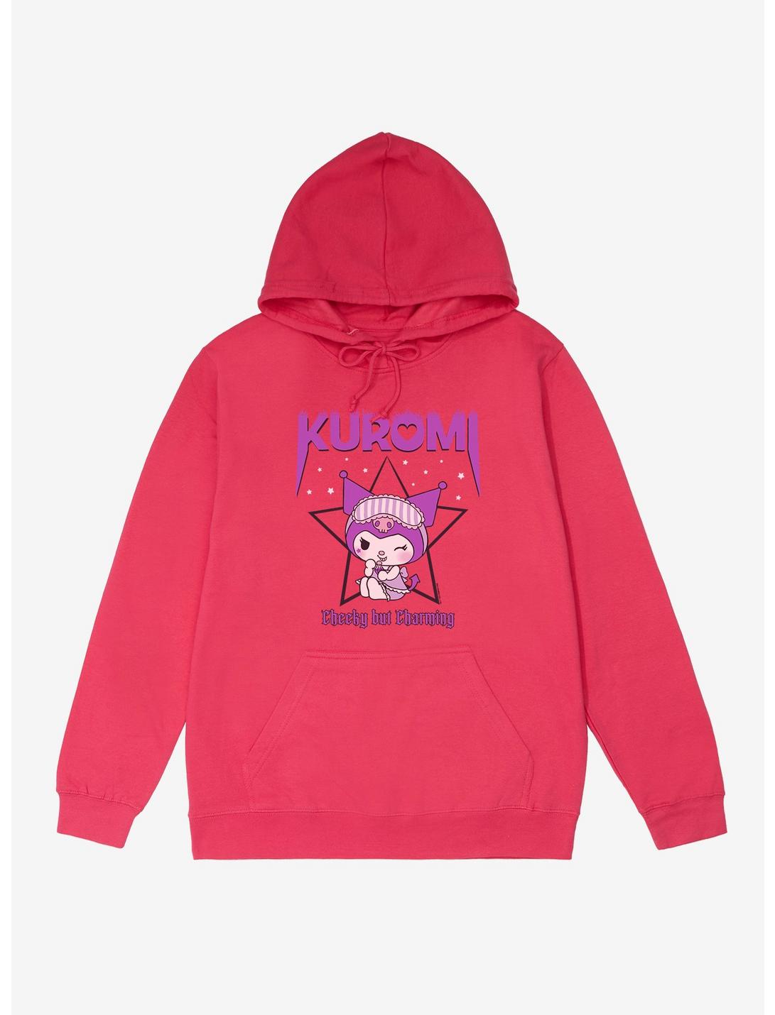 Kuromi  Cheeky But Charming French Terry Hoodie, HELICONIA HEATHER, hi-res