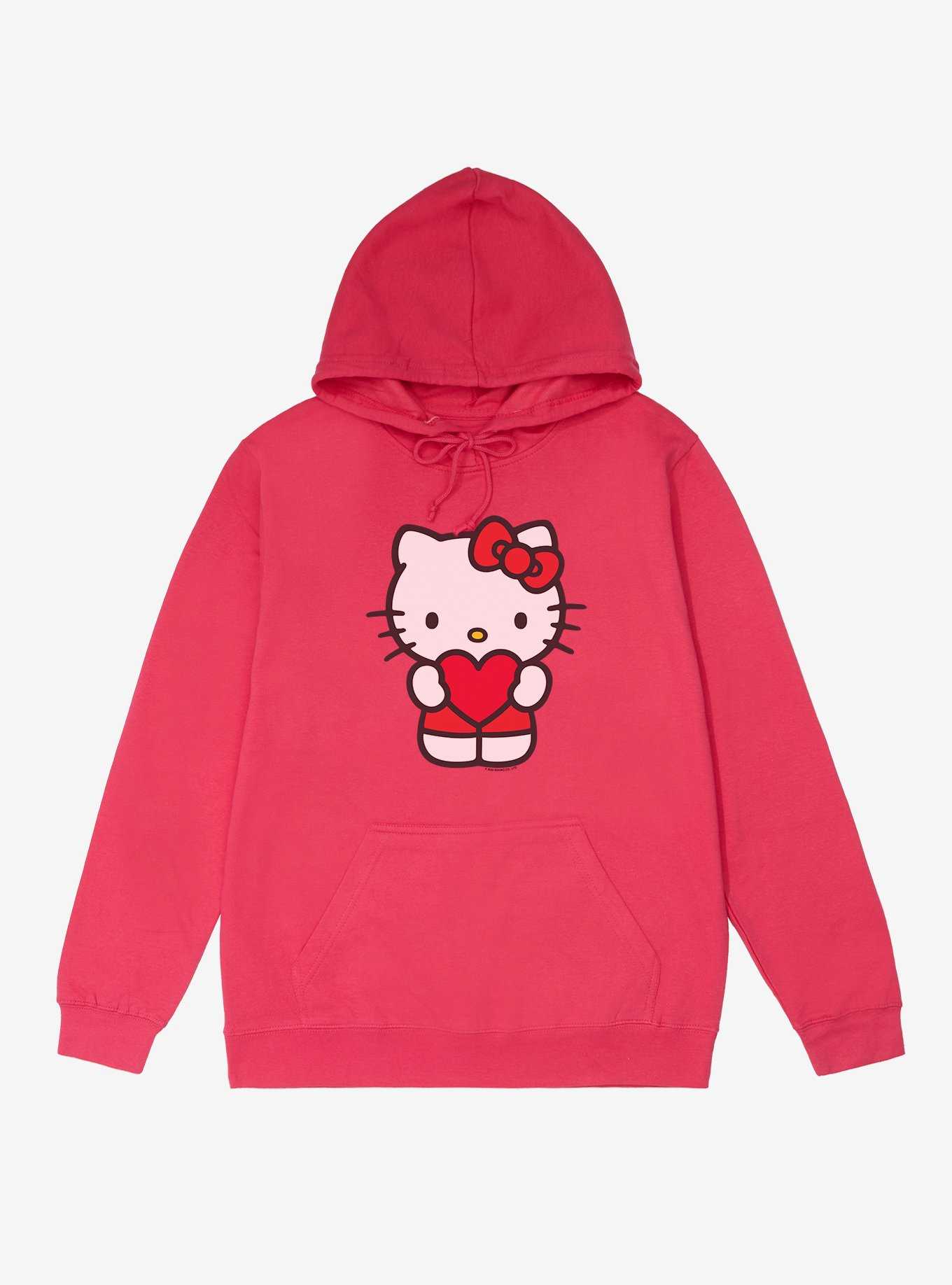 Hello Kitty  Holding A Heart French Terry Hoodie, , hi-res