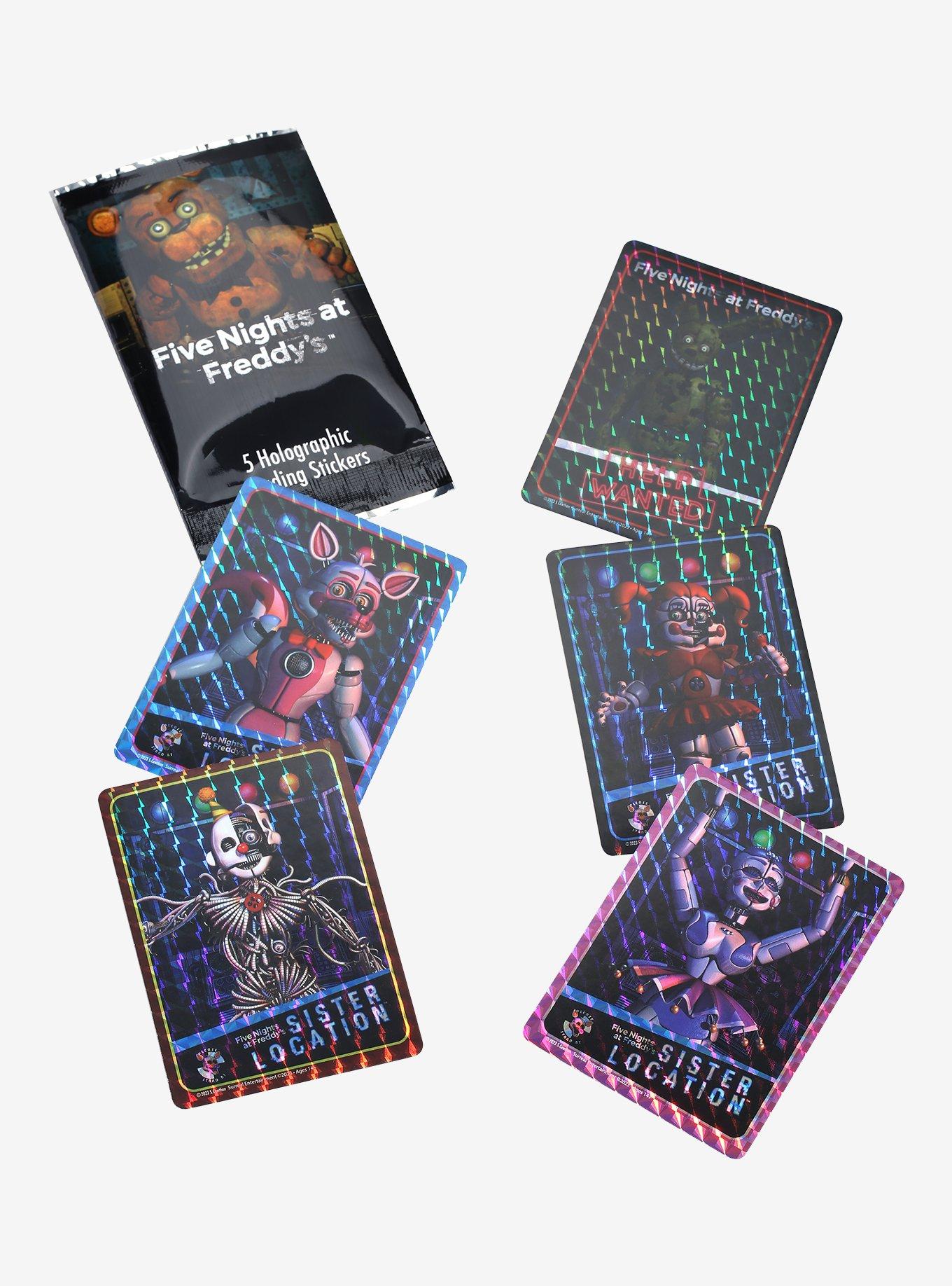 Five Nights at Freddy's Holographic Blind Bag Trading Sticker Pack, , hi-res