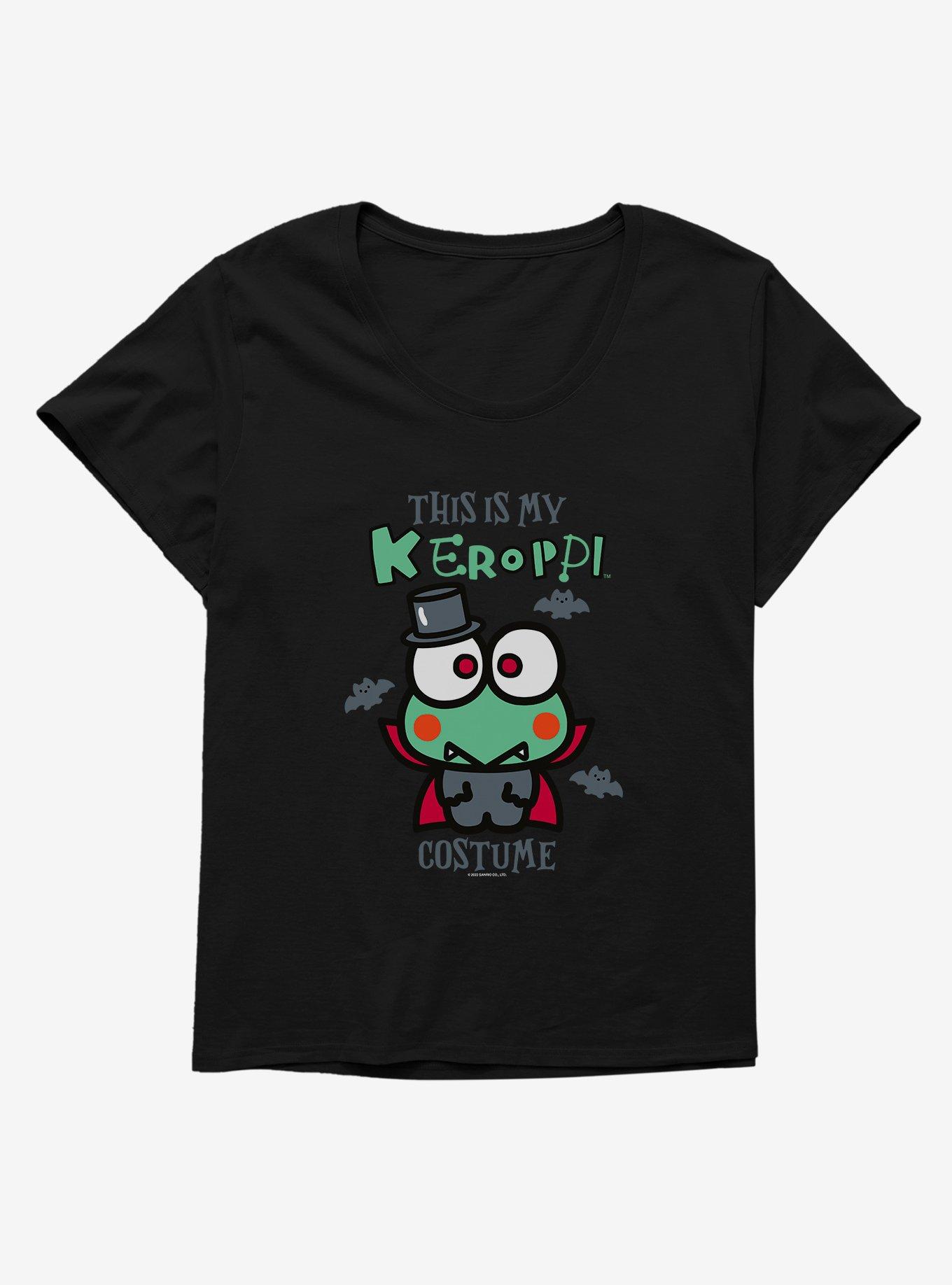 Hello Kitty And Friends Keroppi Vampire costume Girls T-Shirt Plus Size, BLACK, hi-res