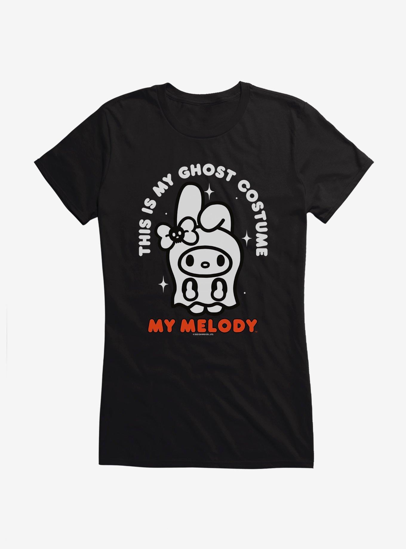 Hello Kitty And Friends My Melody Ghost Costume Girls T-Shirt, BLACK, hi-res