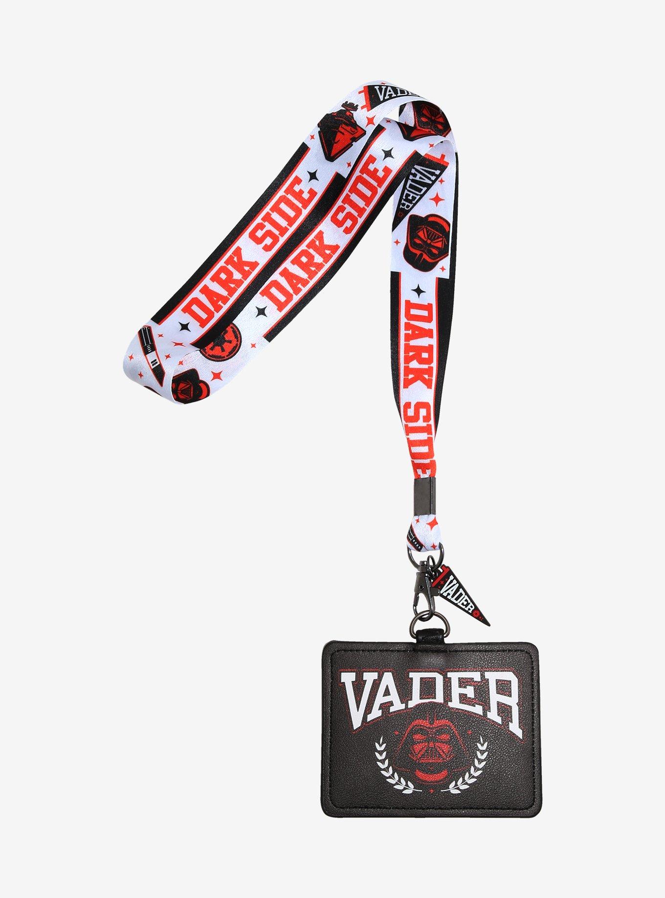 Star Wars Darth Vader Varsity Allover Print Lanyard - BoxLunch Exclusive, , hi-res