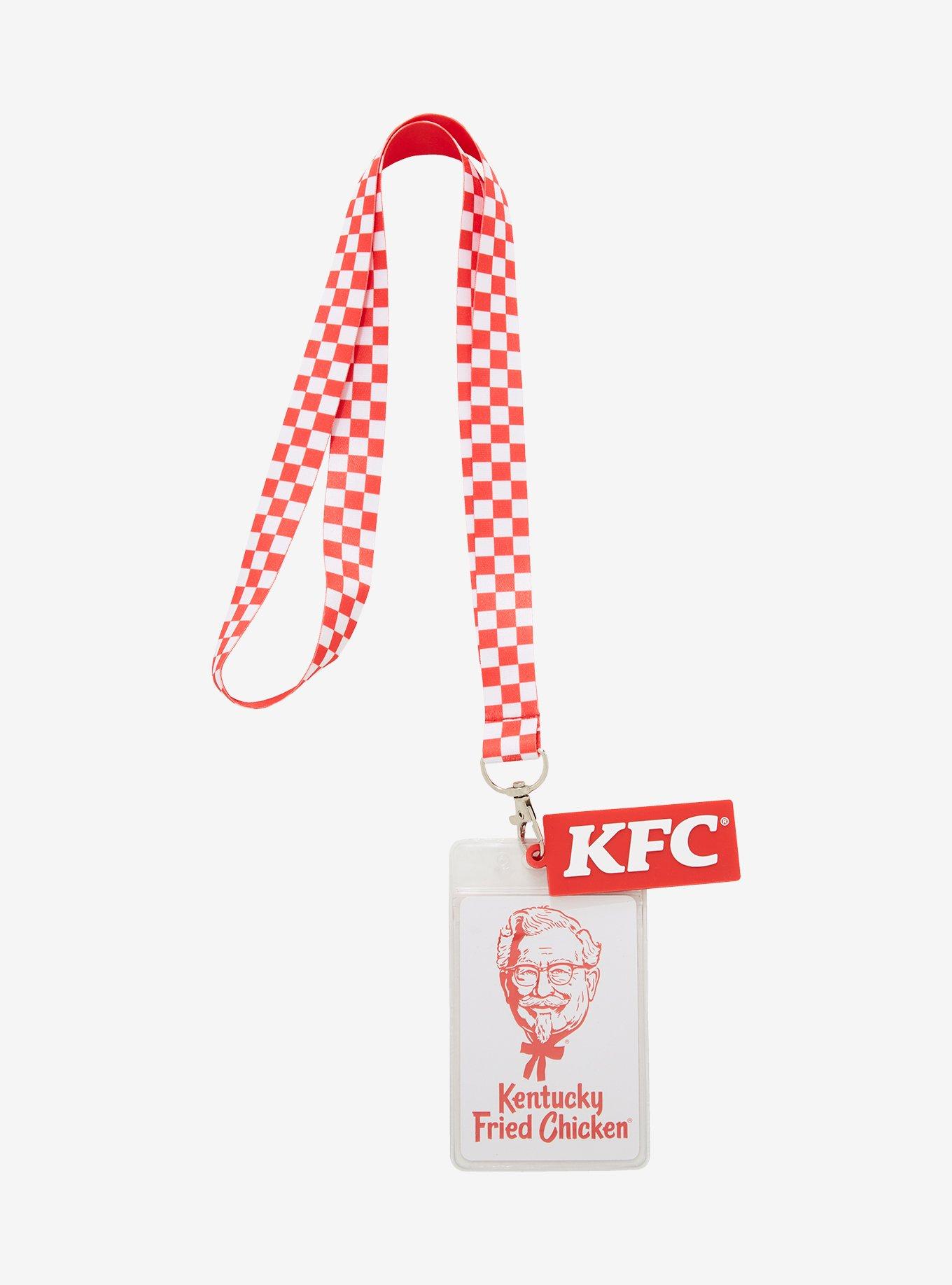 KFC Checkered Print Lanyard - BoxLunch Exclusive, , hi-res