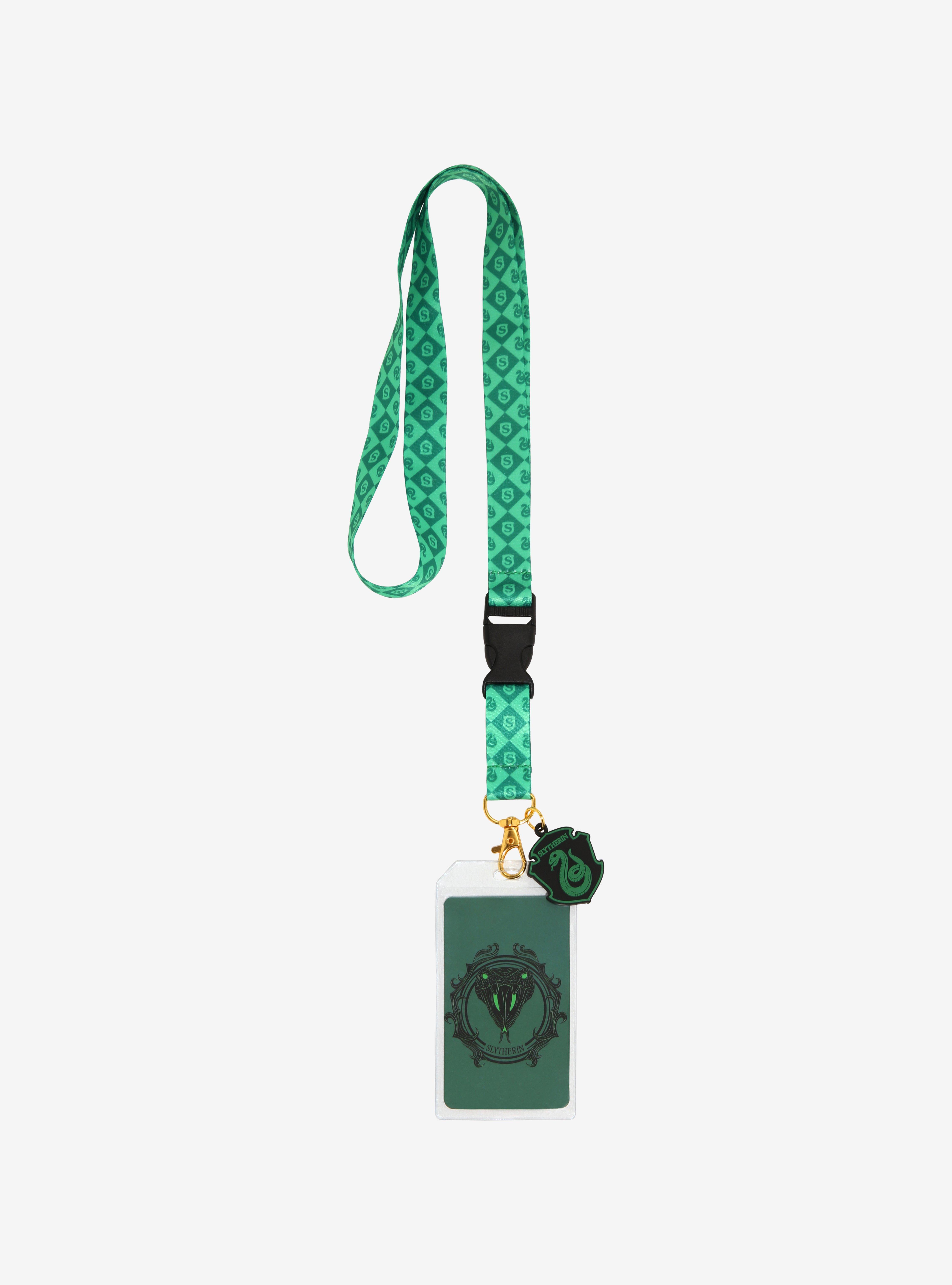 Harry Potter Slytherin Charm Lanyard — BoxLunch Exclusive, , hi-res