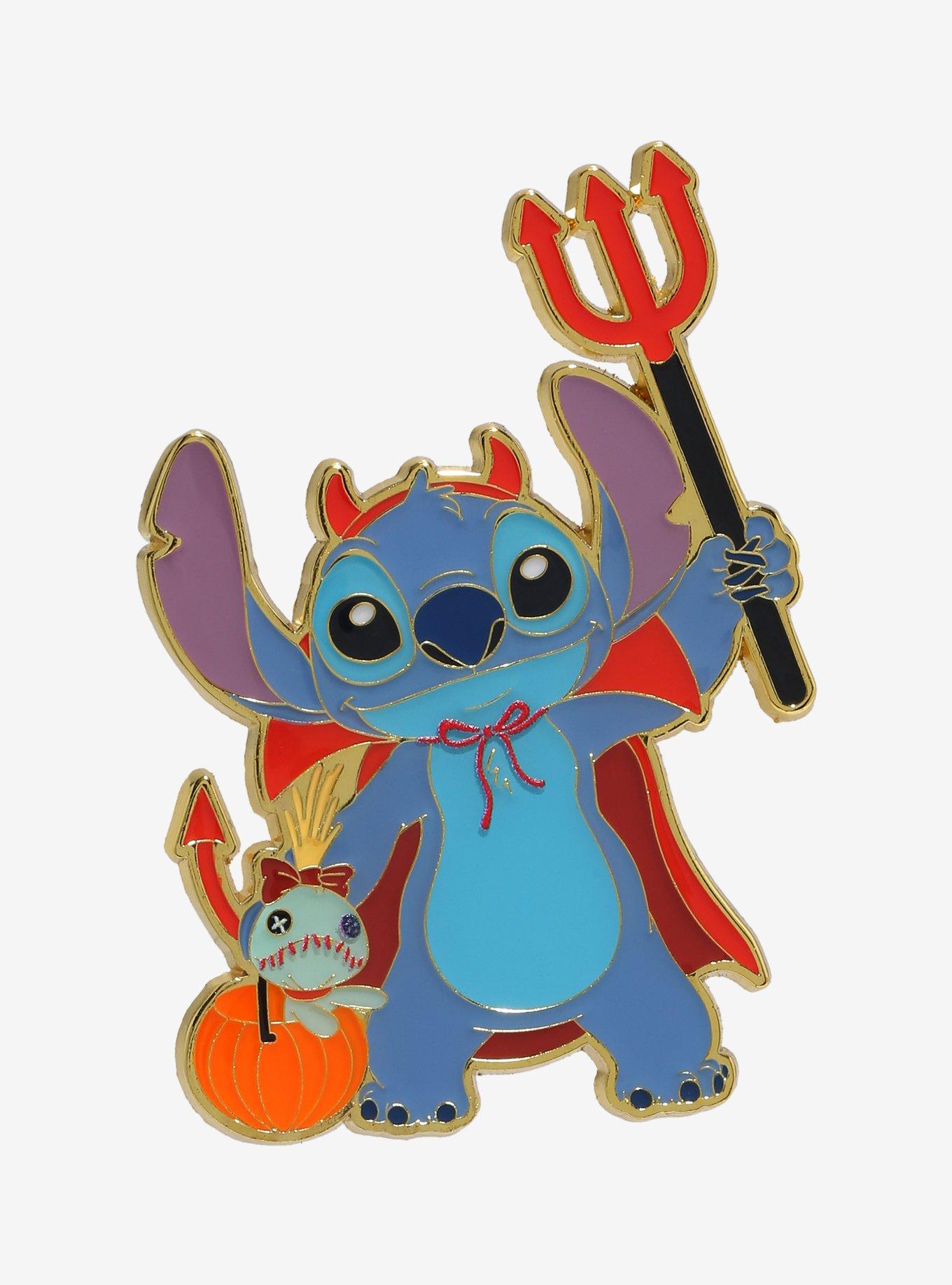 Loungefly Disney Lilo & Stitch Devil Stitch Pearlescent Enamel Pin — BoxLunch Exclusive, , hi-res