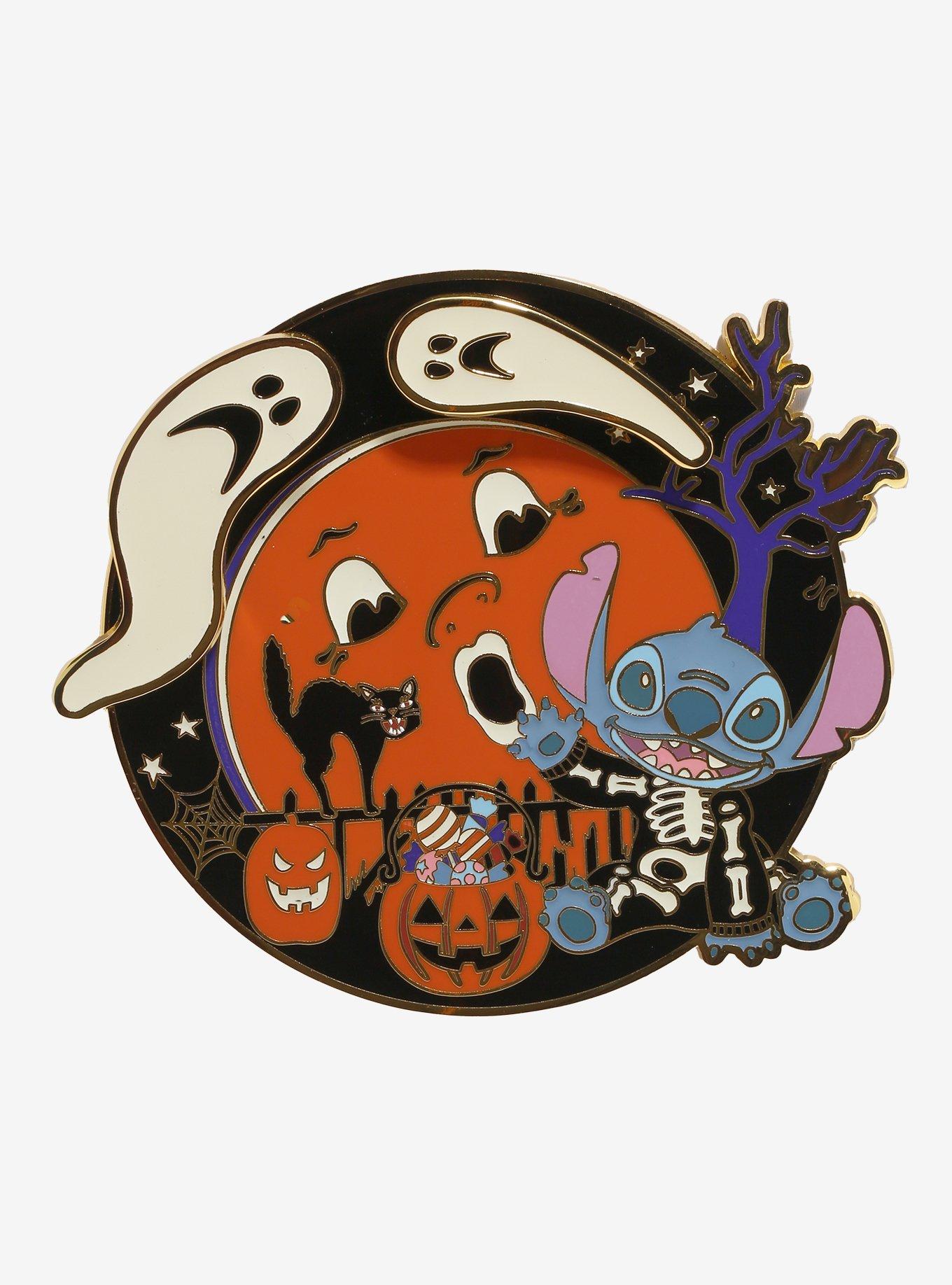 Loungefly Disney Lilo & Stitch Halloween Glow-in-the-Dark Limited Edition Enamel Pin - BoxLunch Exclusive, , hi-res