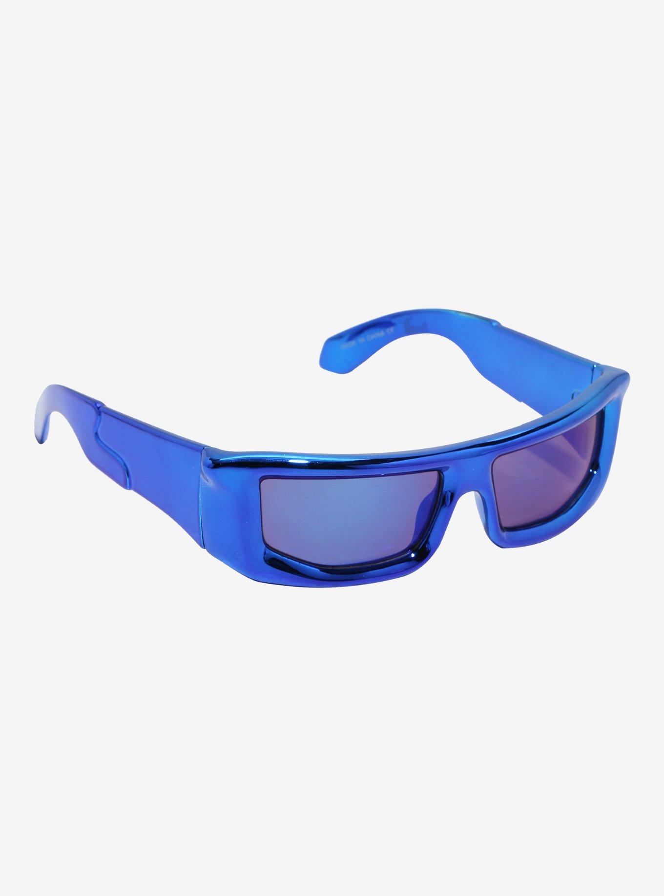 Blue Y2K Sunglasses, , hi-res