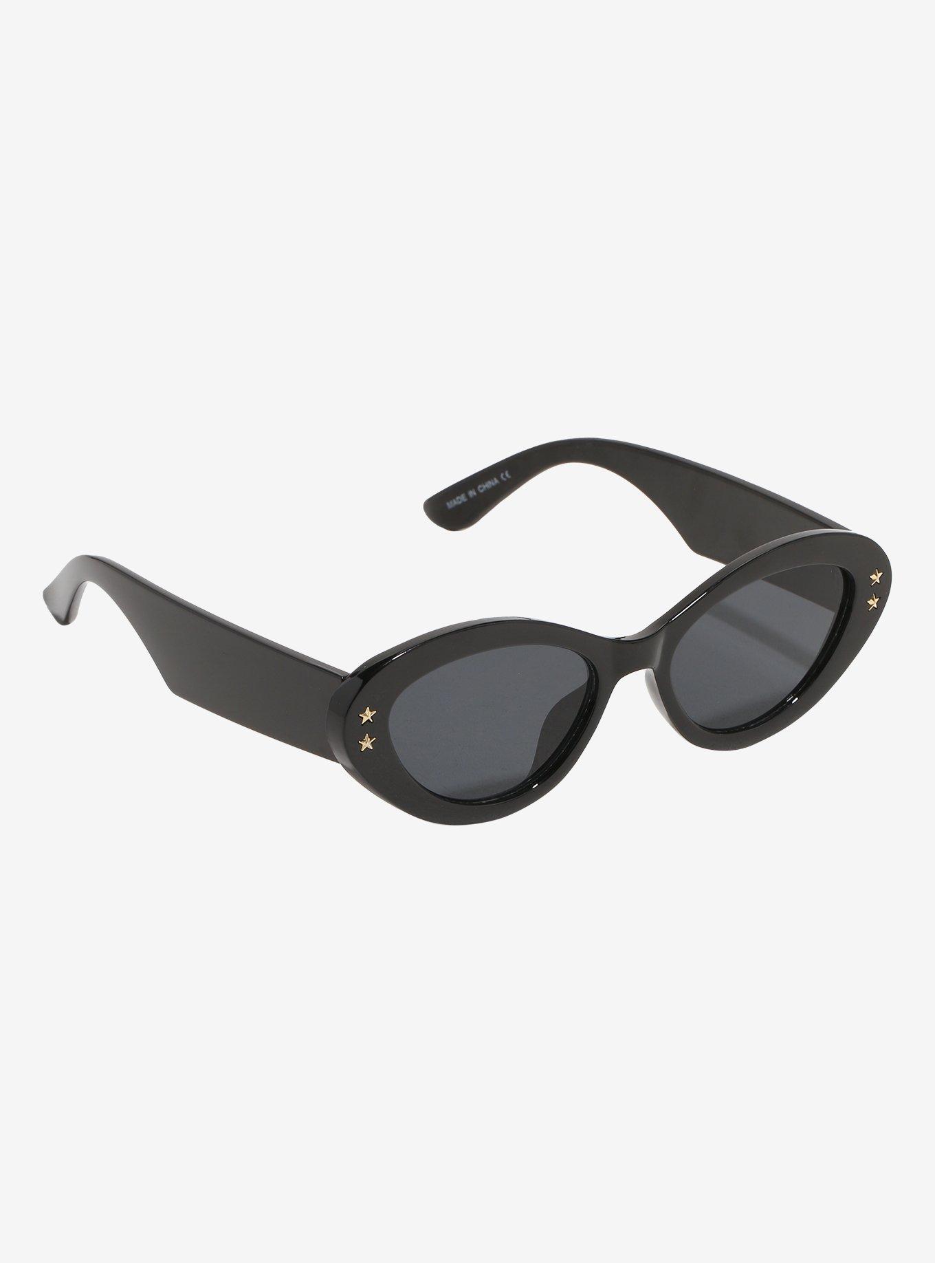 Star Stud Round Cat Eye Sunglasses, , hi-res