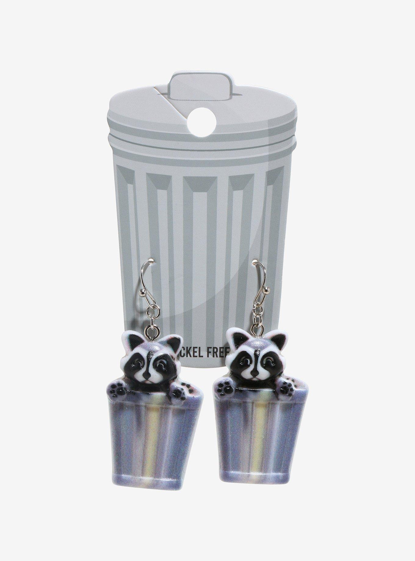 Thorn & Fable Raccoon Trash Earrings, , hi-res