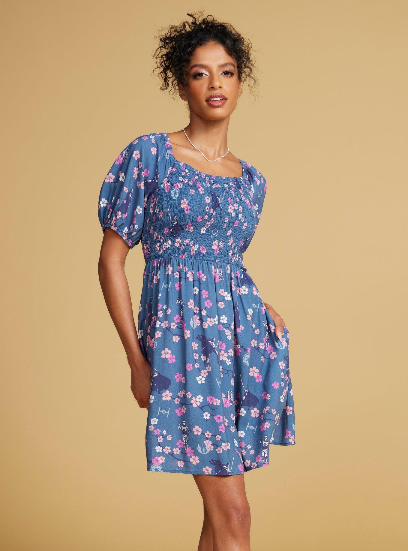 Her Universe Star Wars Darth Vader Samurai Smock Dress &mdash; BoxLunch Exclusive, NAVY, hi-res