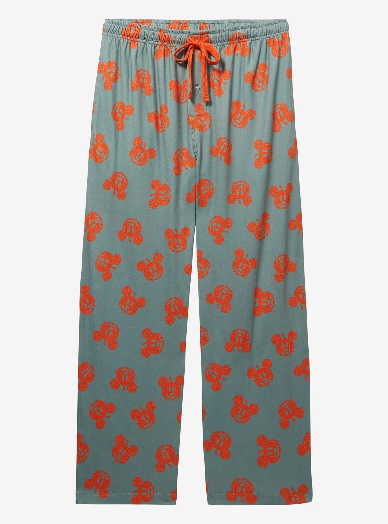 Disney Mickey Mouse Pumpkin Allover Print Sleep Pants — BoxLunch Exclusive, , hi-res