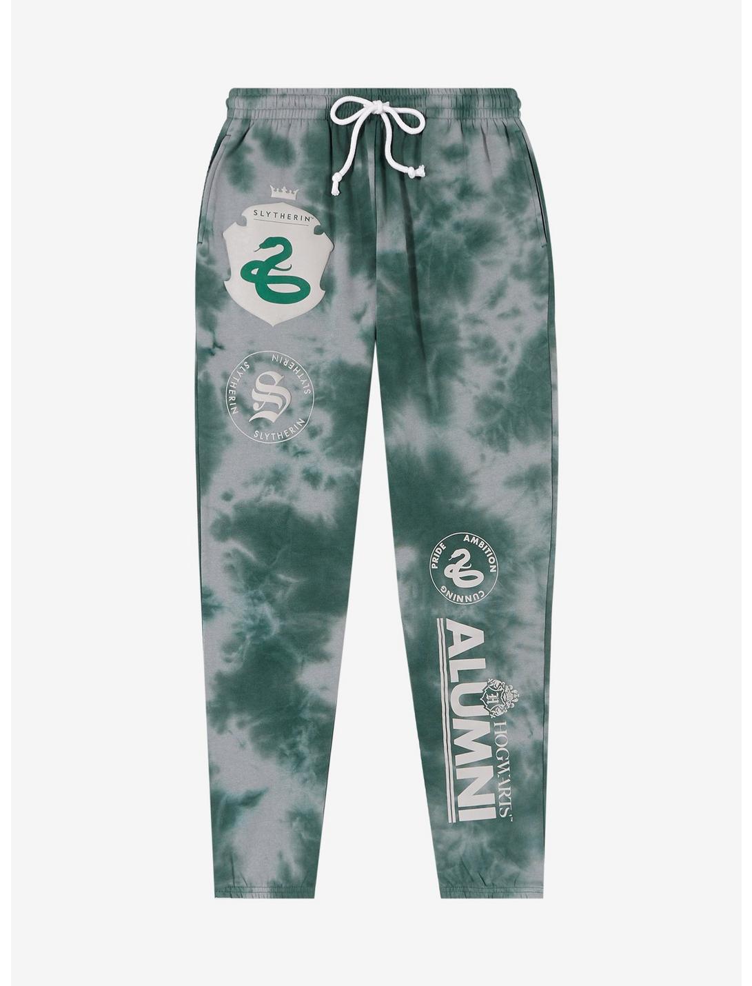 Harry Potter Slytherin Alumni Tie-Dye Wash Joggers — BoxLunch Exclusive, GREEN, hi-res