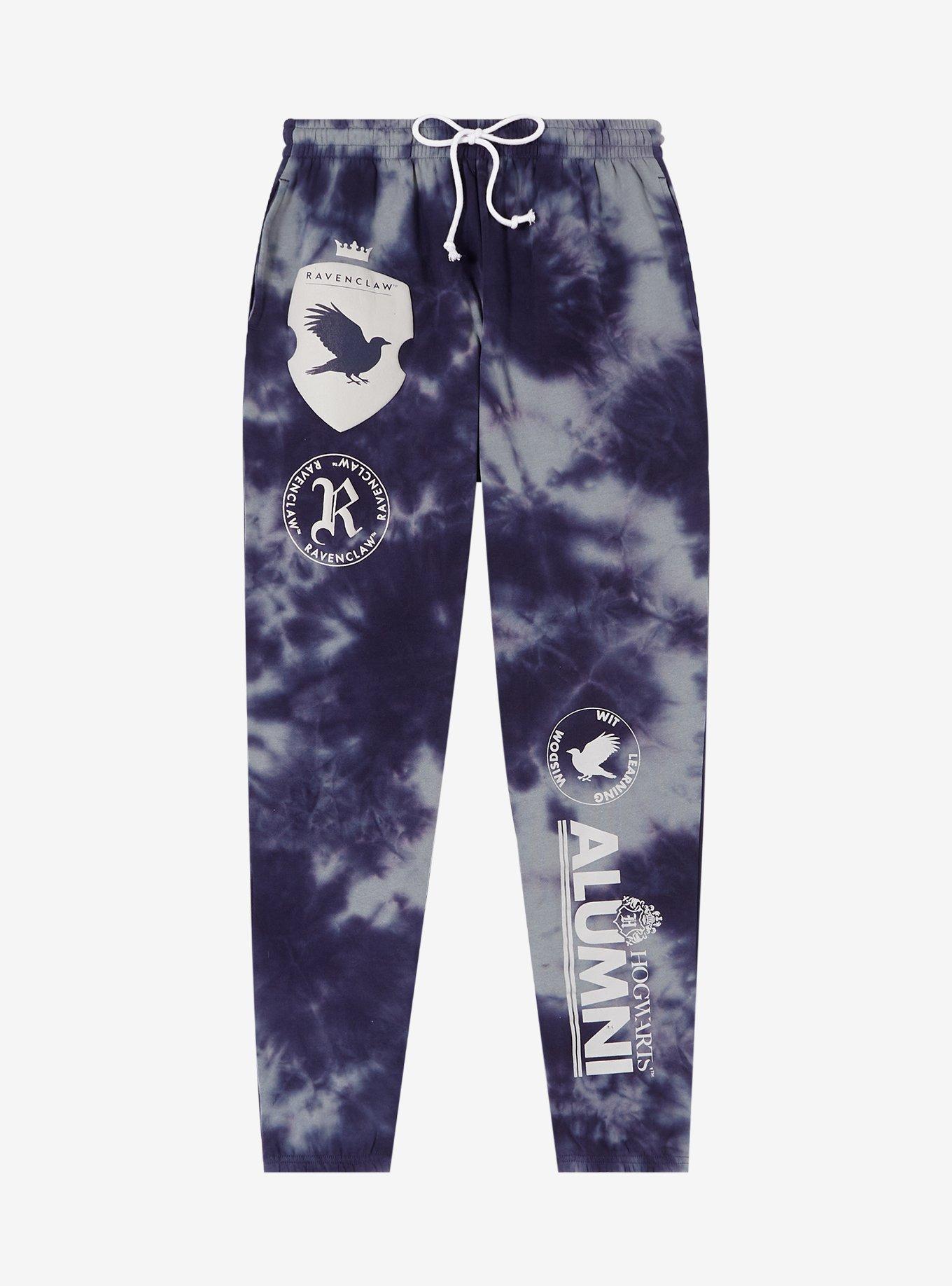 Harry Potter Ravenclaw Alumni Tie-Dye Wash Joggers &mdash; BoxLunch Exclusive, BLUE, hi-res