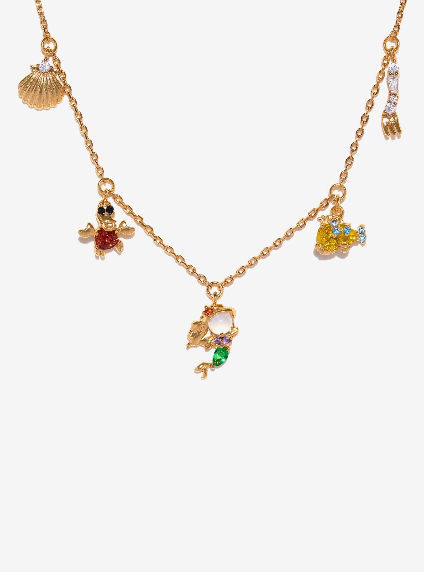 Disney X Girls Crew The Little Mermaid Charm Necklace, , hi-res