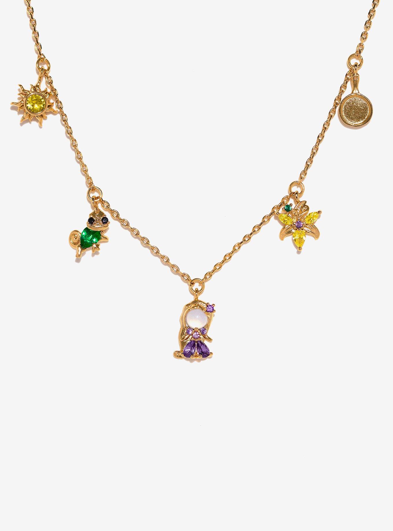 Disney X Girls Crew Tangled Charm Necklace, , hi-res