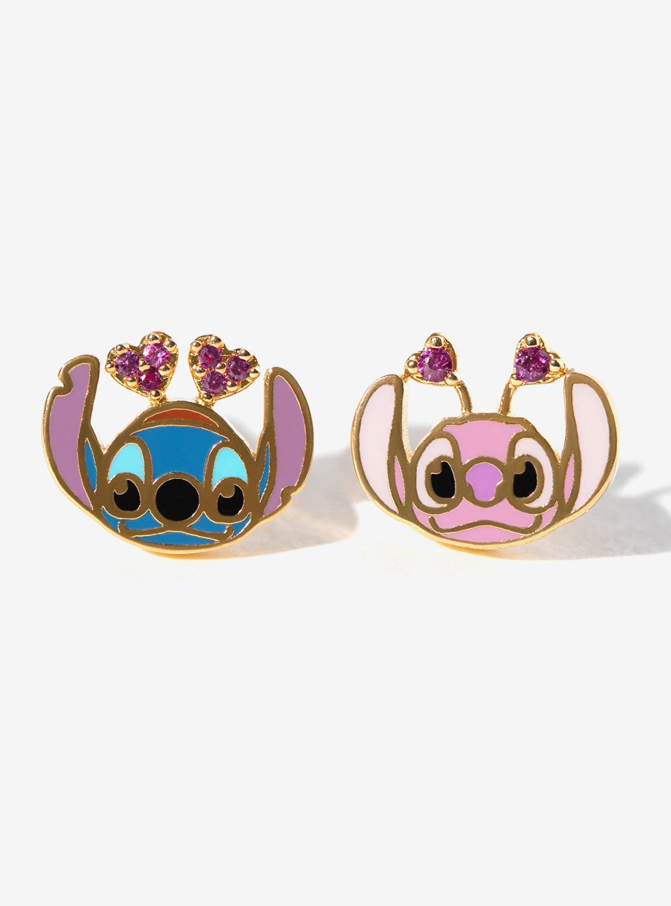 Disney X Girls Crew Lilo & Stitch: The Series Stitch & Angel Mismatch Stud Earrings, , hi-res