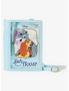 Loungefly Disney Lady And The Tramp Book Convertible Crossbody Bag, , hi-res