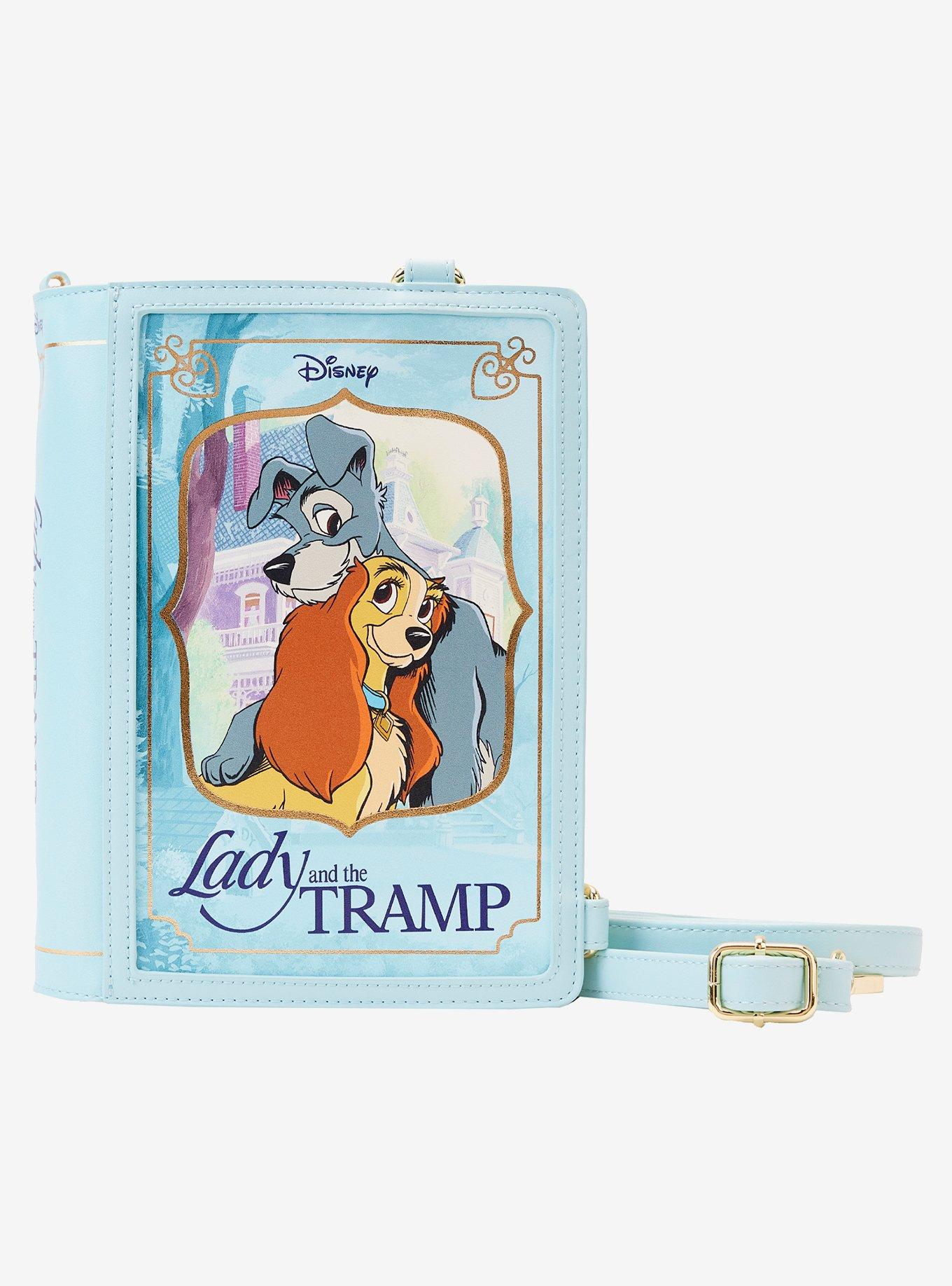 Loungefly Disney Lady And The Tramp Book Convertible Crossbody Bag, , hi-res