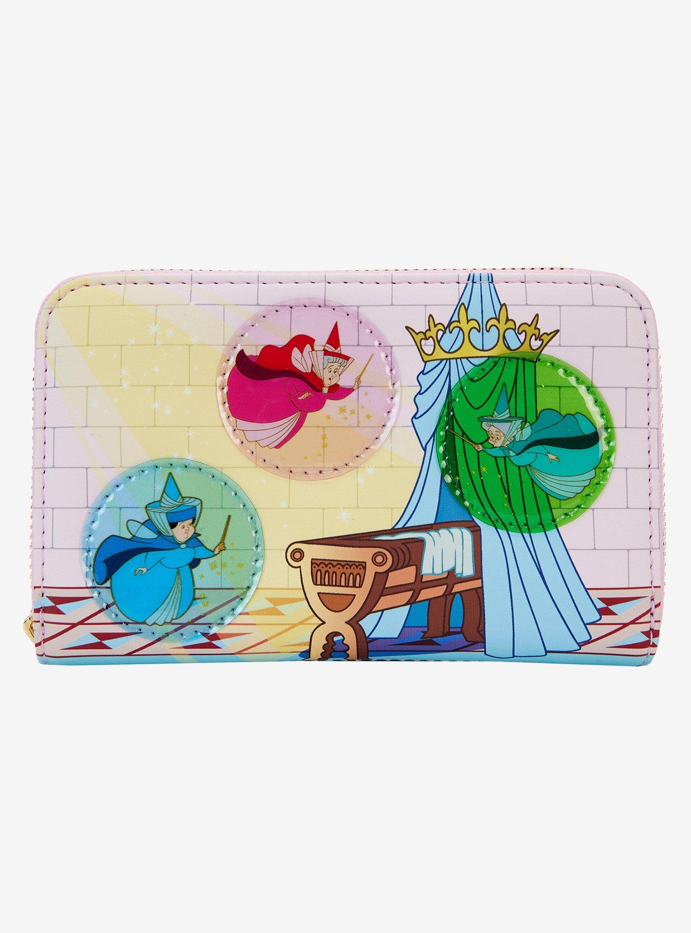 Loungefly Disney Sleeping Beauty Three Good Fairies Zipper Wallet, , hi-res