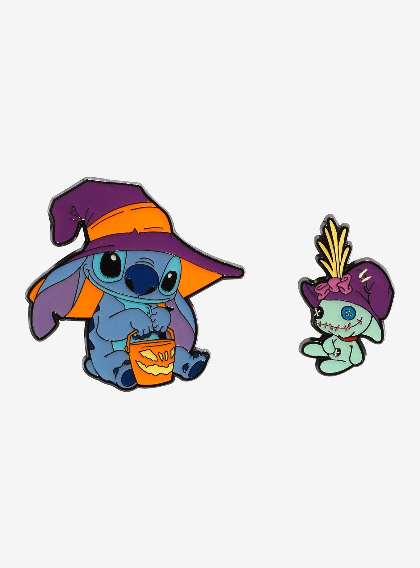 Loungefly Disney Lilo & Stitch Halloween Stitch & Scrump Enamel Pin Set, , hi-res