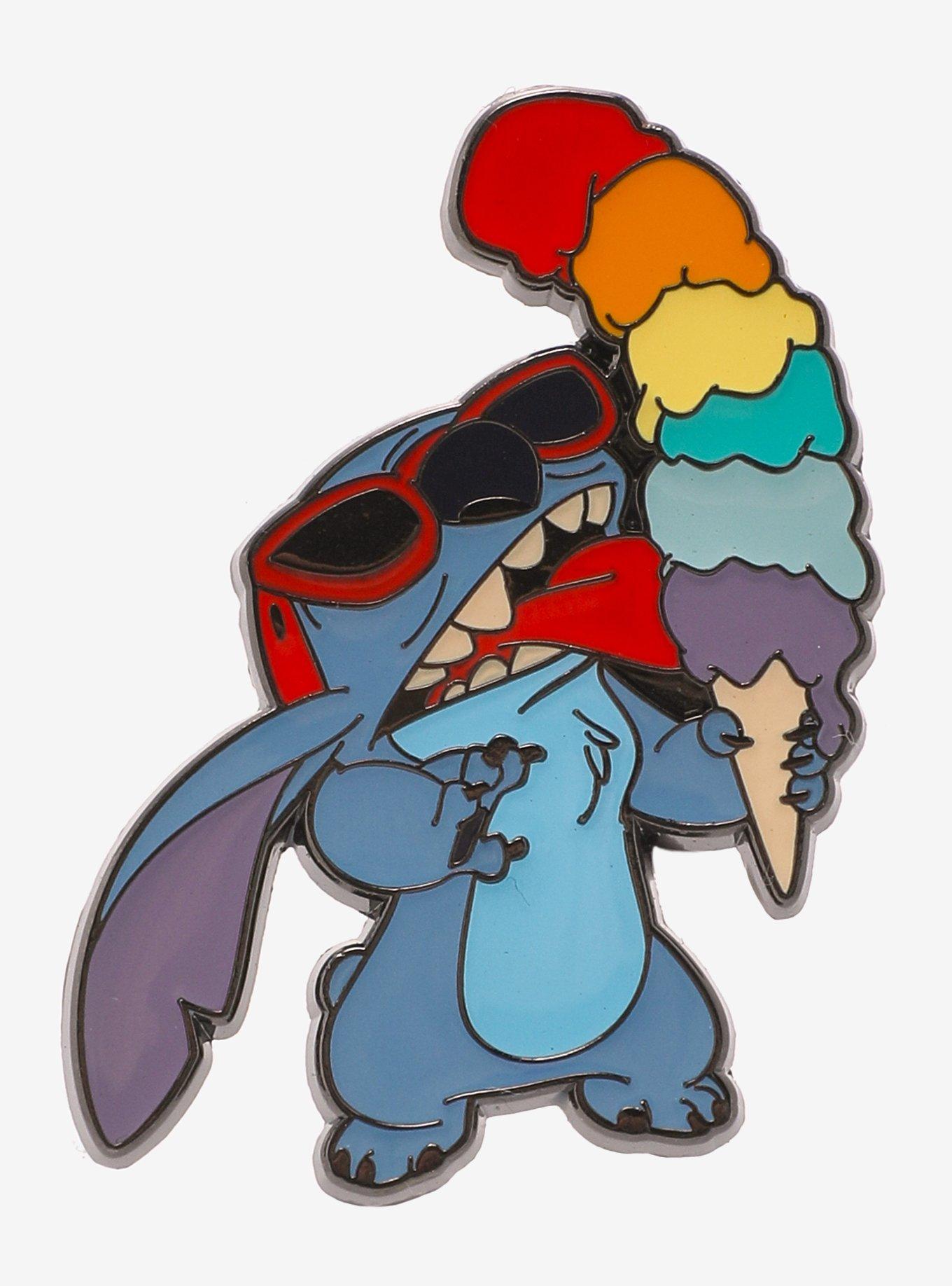 Loungefly Disney Stitch Rainbow Ice Cream Enamel Pin, , hi-res