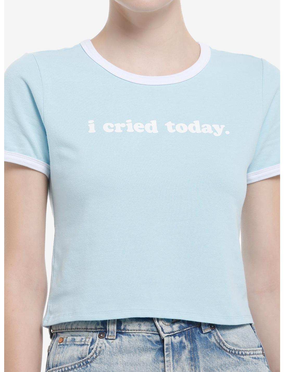 I Cried Today Ringer Girls Baby T-Shirt, , hi-res