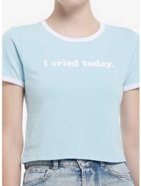I Cried Today Ringer Girls Baby T-Shirt, , hi-res