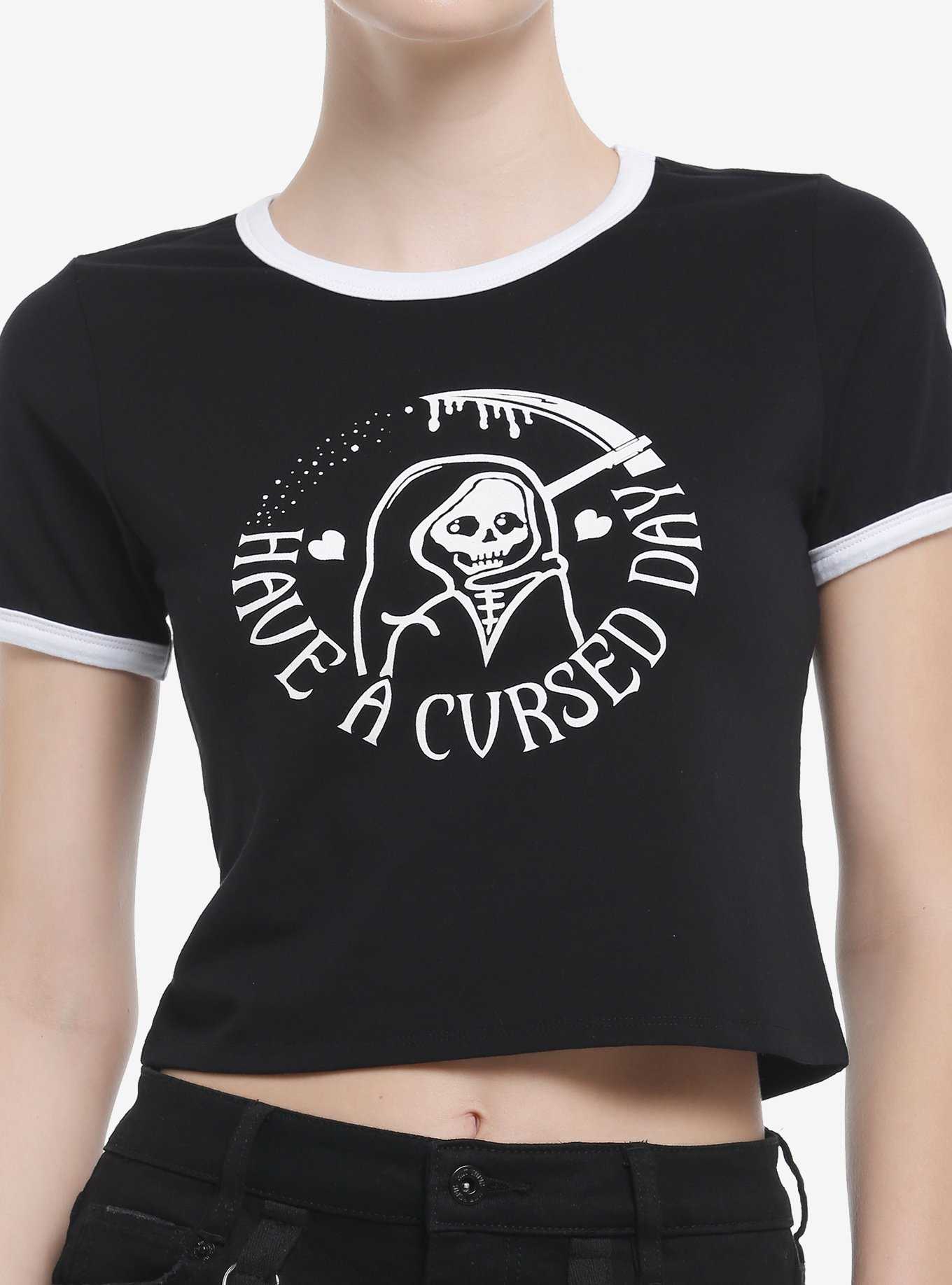 Have A Cursed Day Ringer Girls Baby T-Shirt, , hi-res